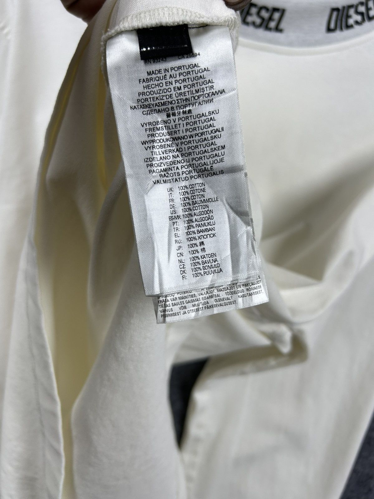 Diesel Diesel white sleeves hoodie Size US M / EU 48-50 / 2 - 7 Thumbnail