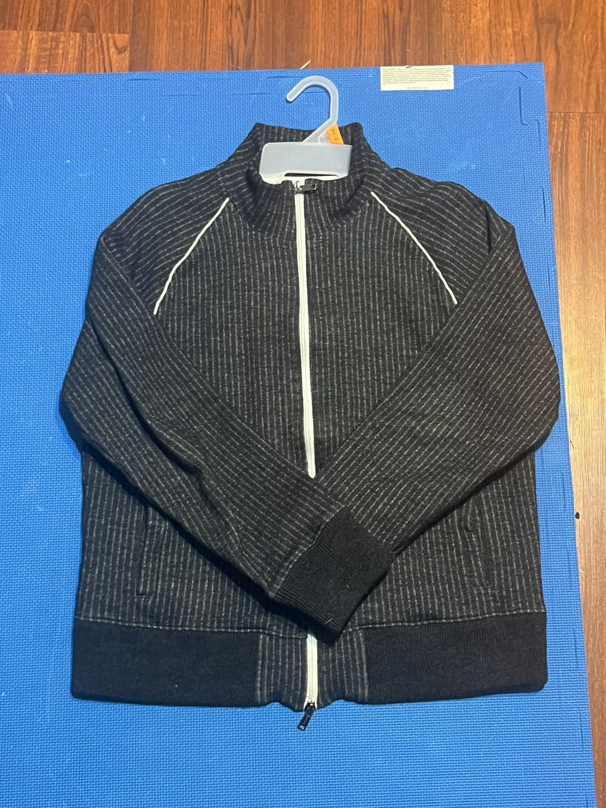 Todd Snyder Todd Snyder Chalk Stripe Track Jacket Charcoal Medium Size US M / EU 48-50 / 2 - 1 Thumbnail