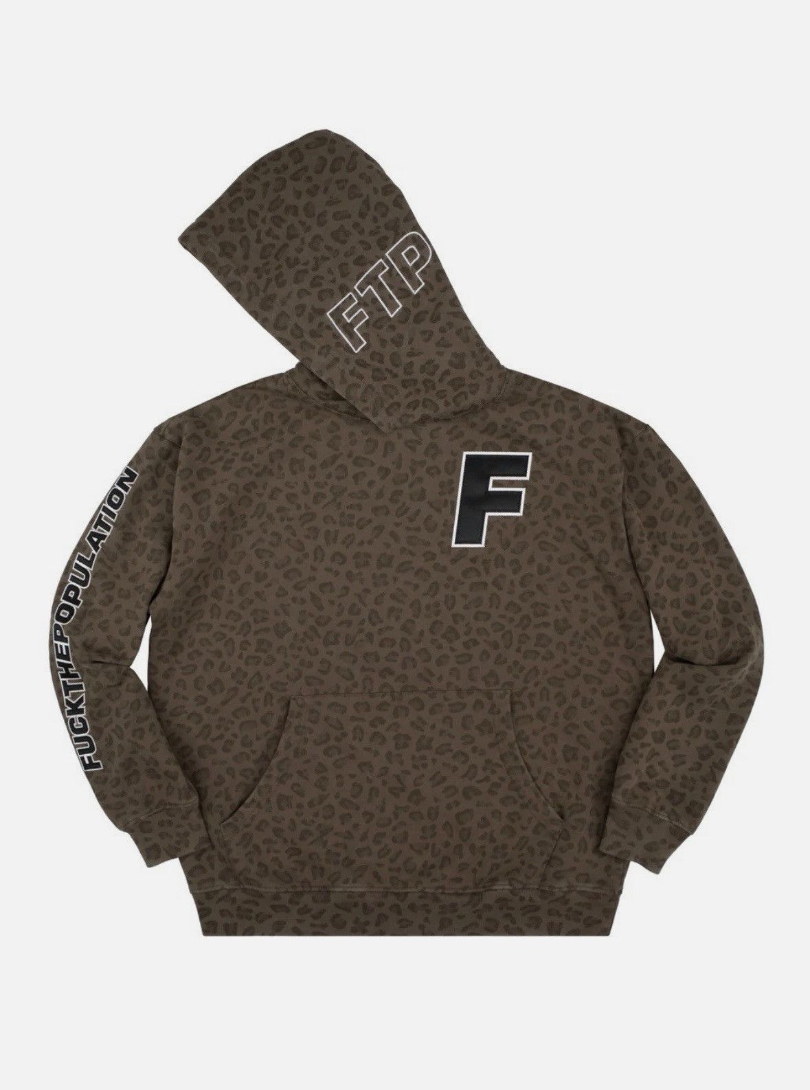 Fuck The Population FTP F Logo Tackle Twill Leopard Pullover Size US M / EU 48-50 / 2 - 2 Thumbnail