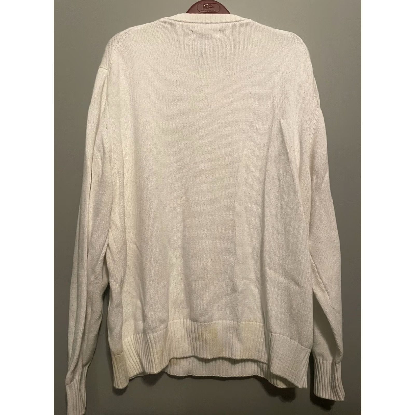 Vintage VINTAGE Akoo White Fancy Fox Screen Print Sweater (A112) 4XL Unisex Adults Dolman Sleeve Crew Neck Pullover Graphic Print 80s Animals Sweatshirt Size XXL / US 16-18 / IT 52-54 - 6 Thumbnail