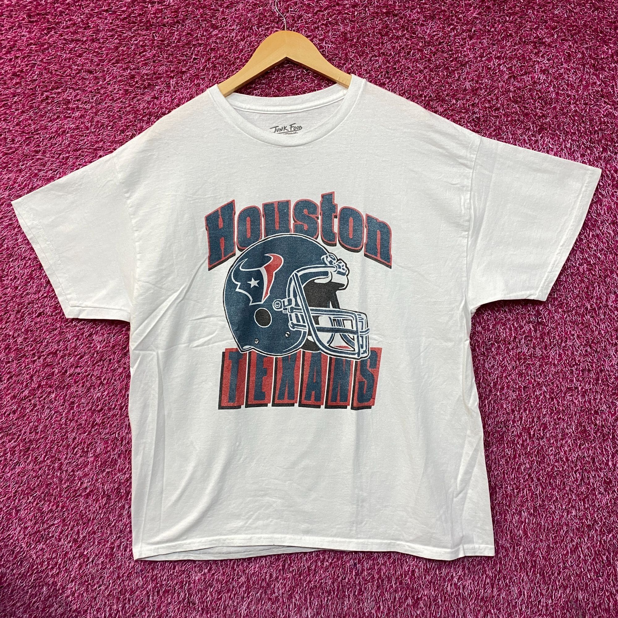 Junk Food Junk Food NFL Houston Texas Throwback Helmet Logo T- Shirt L Size US L / EU 52-54 / 3 - 1 Thumbnail