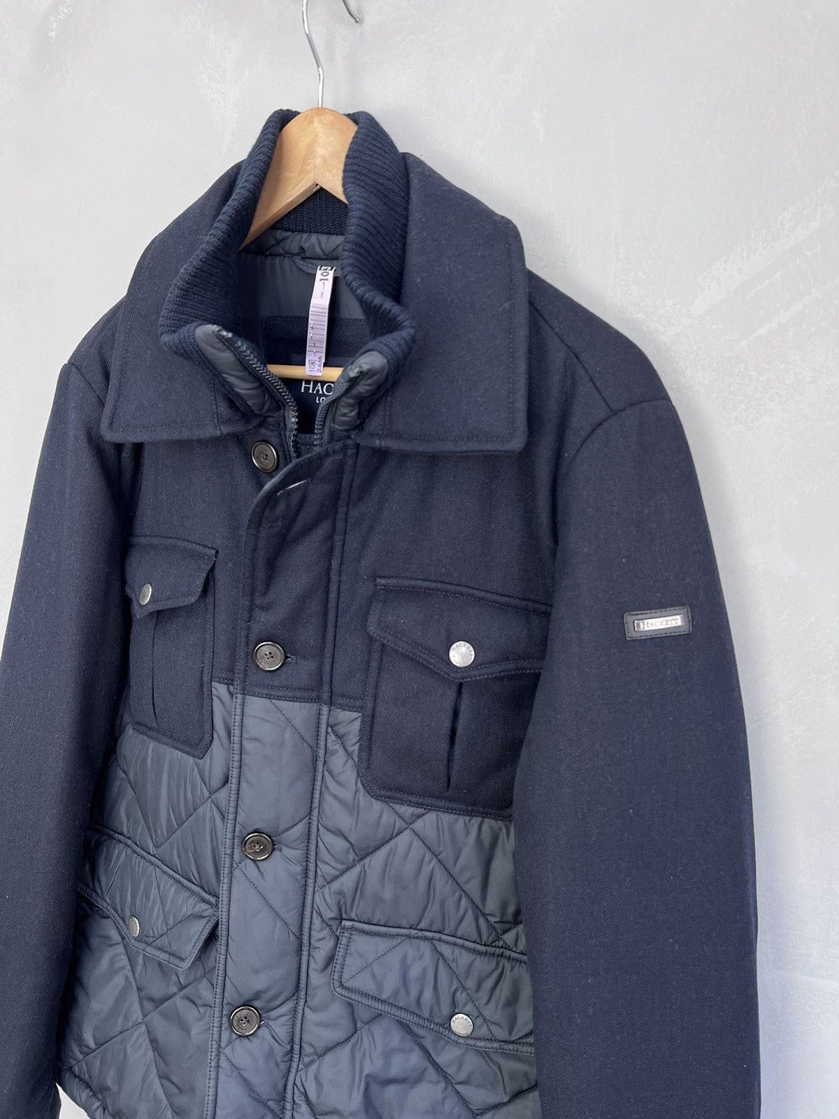 Hackett Mens Hackett London Navy Blue Jacket size L Size US M / EU 48-50 / 2 - 2 Thumbnail