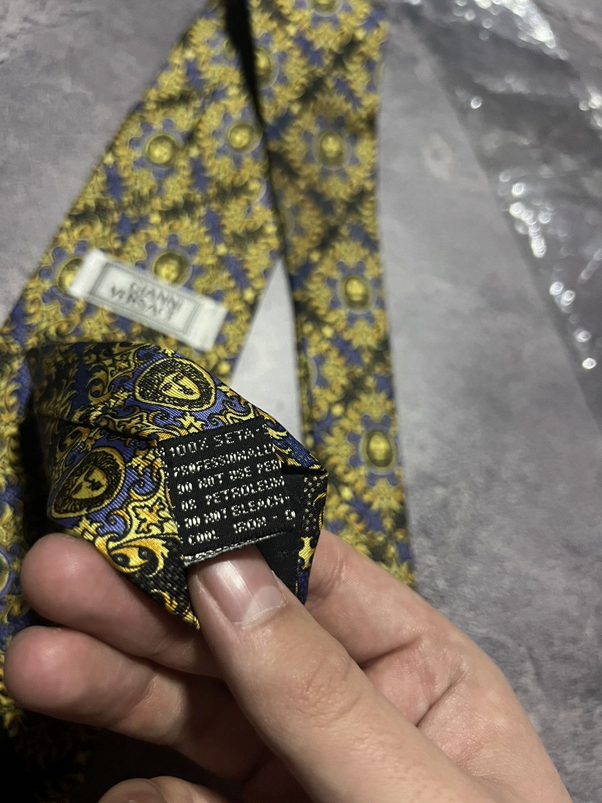 Versace Vintage Gianni Versace Silk Monogram Tie New Classic Size ONE SIZE - 6 Thumbnail