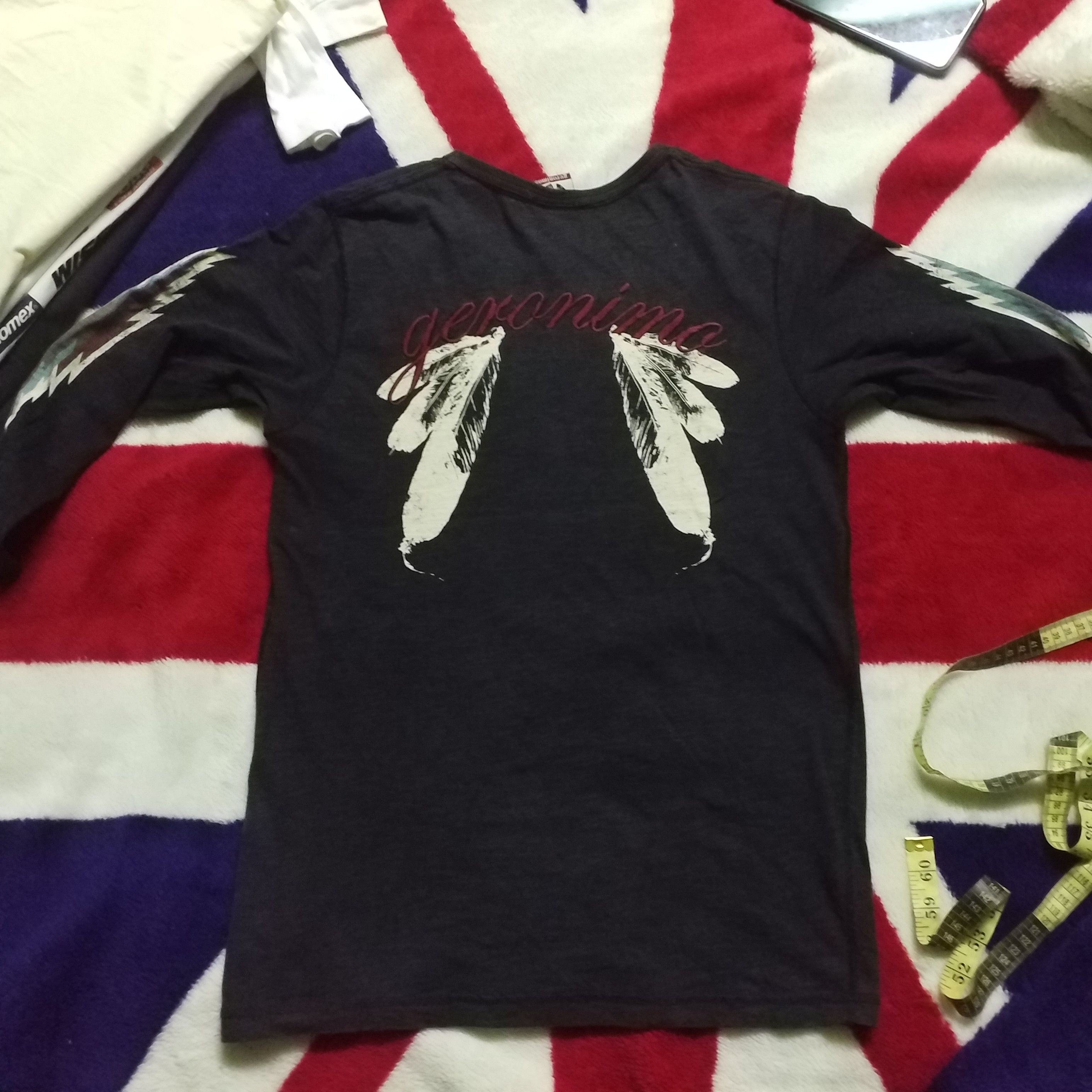 Japanese Brand GERONIMO 3Q SLEEVE INDIAN STYLE NAVAJO Size US M / EU 48-50 / 2 - 6 Thumbnail