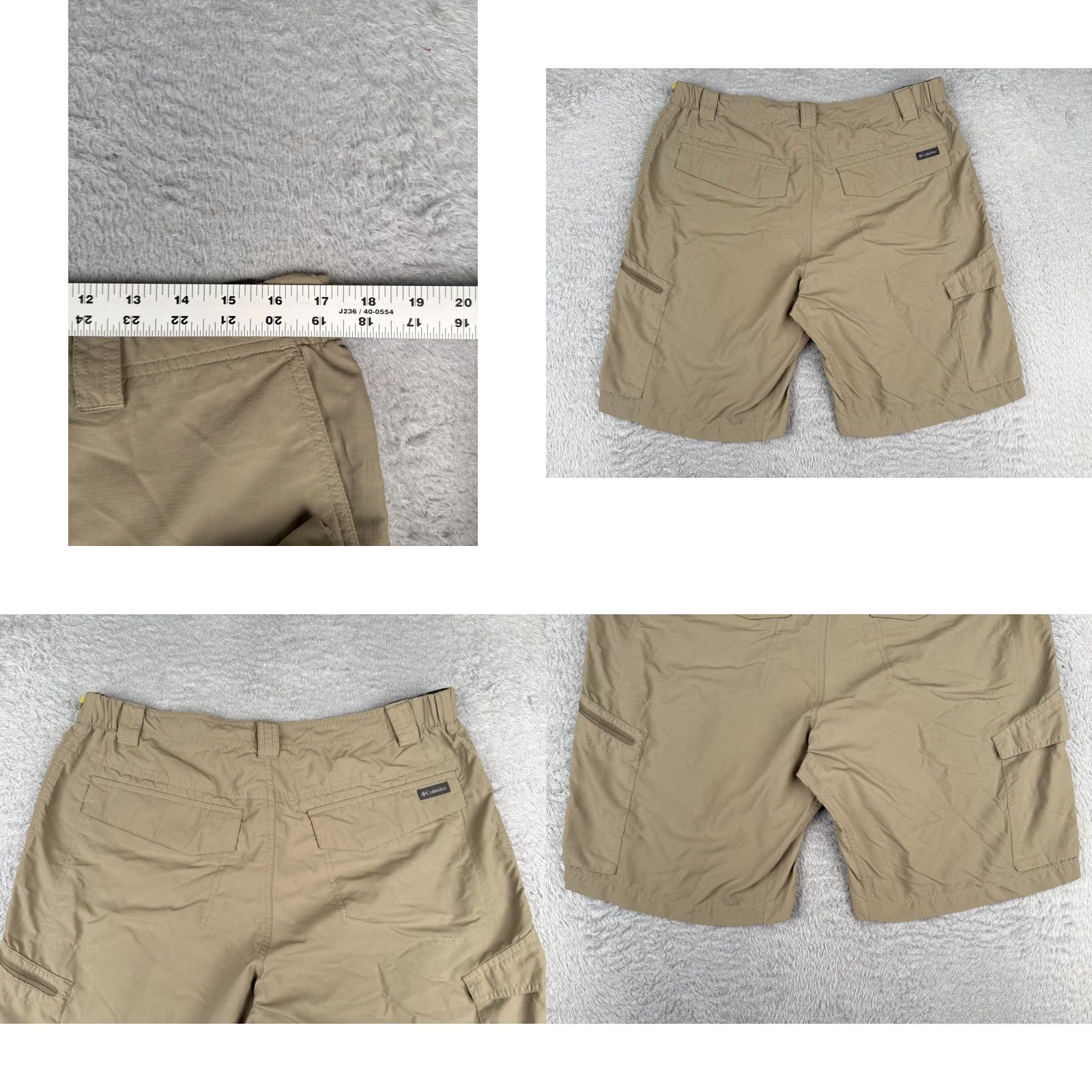 Vintage Columbia Shorts Mens 36 Beige Cargo Nylon Rip-Stop 36x10 Size US 36 / EU 52 - 9 Thumbnail