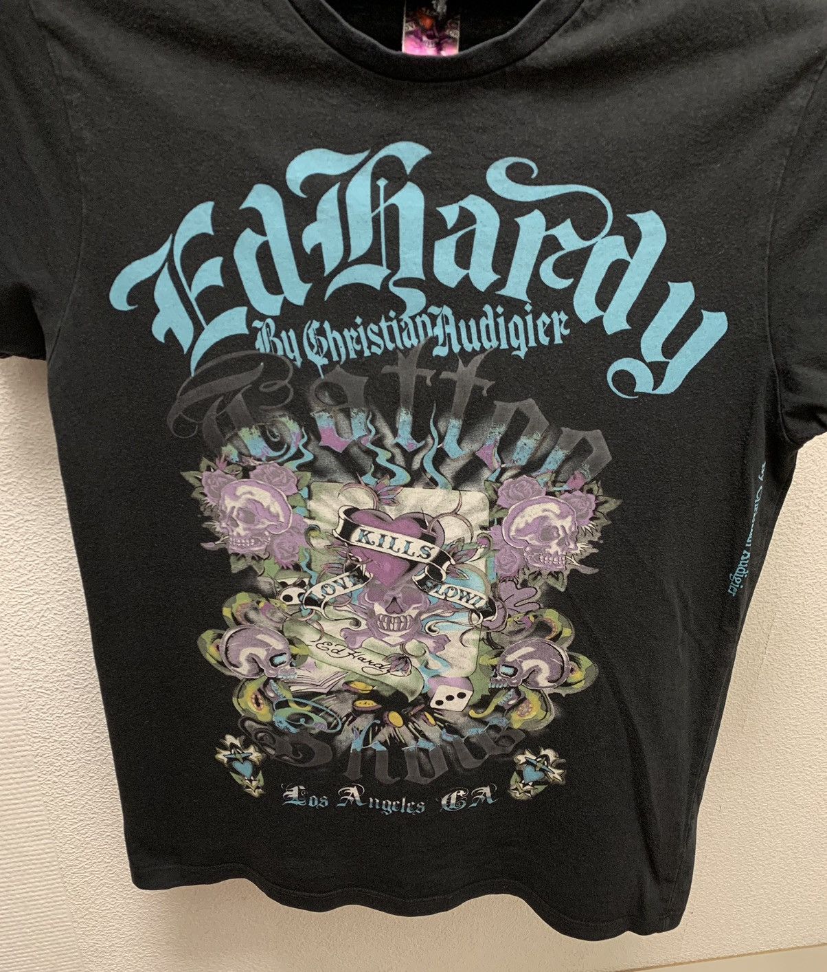 Ed Hardy Edhardy Ed Hardy Christian Audigier black t-shirt M made Usa Size US M / EU 48-50 / 2 - 5 Thumbnail