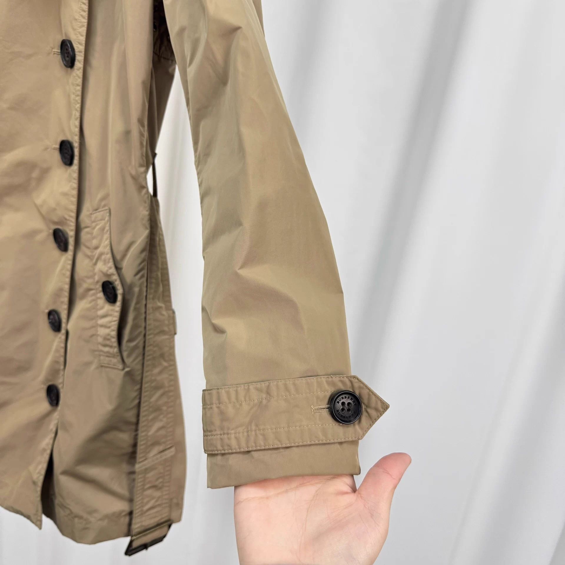 Burberry Burberry Khaki DB Nylon Trench Coat UK6 Mint Size XS / US 0-2 / IT 36-38 - 4 Thumbnail