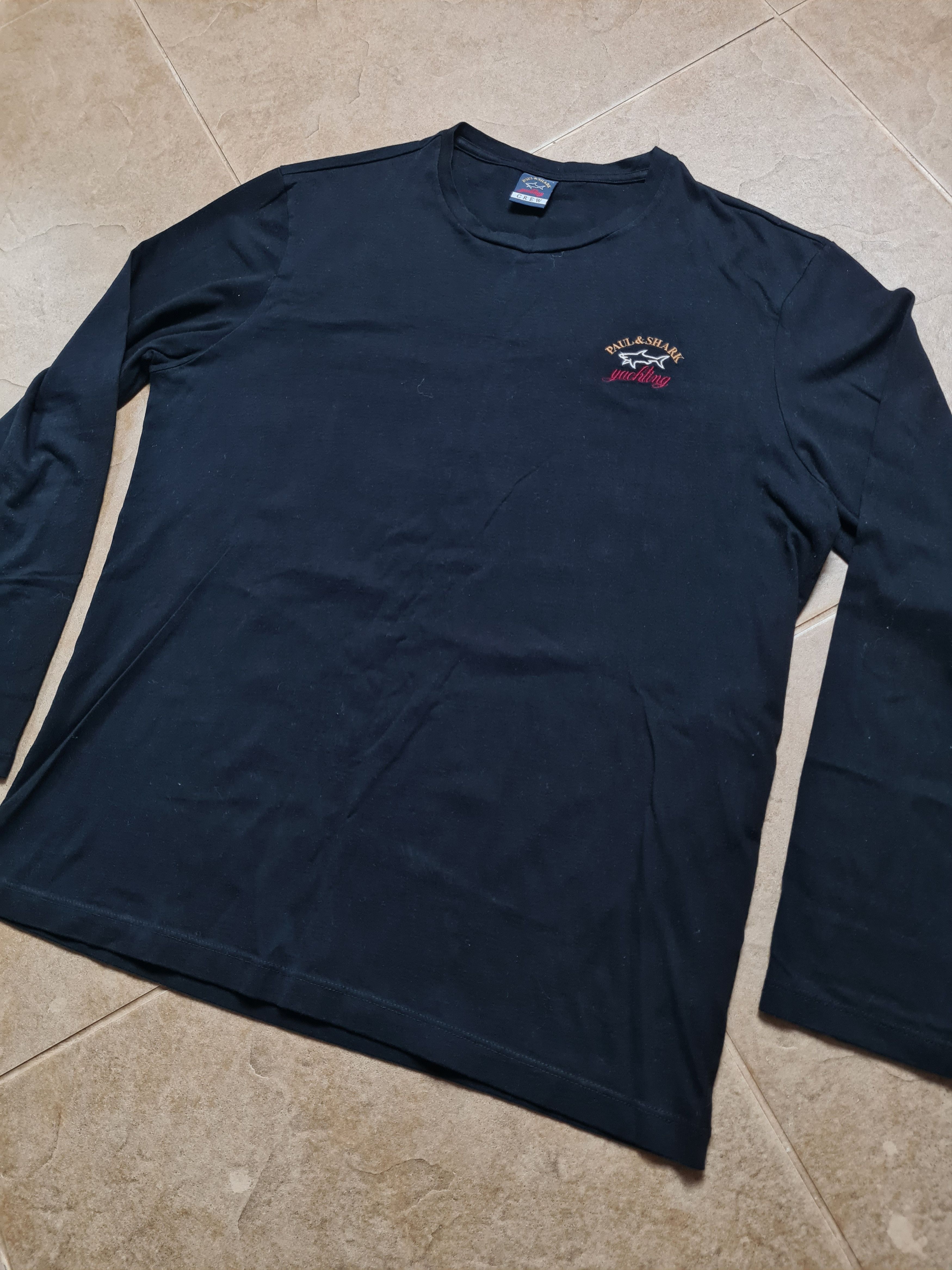 Paul & Shark Paul & Shark Long Sleeve T Shirt Black Italy Logo Size L Size US L / EU 52-54 / 3 - 3 Thumbnail