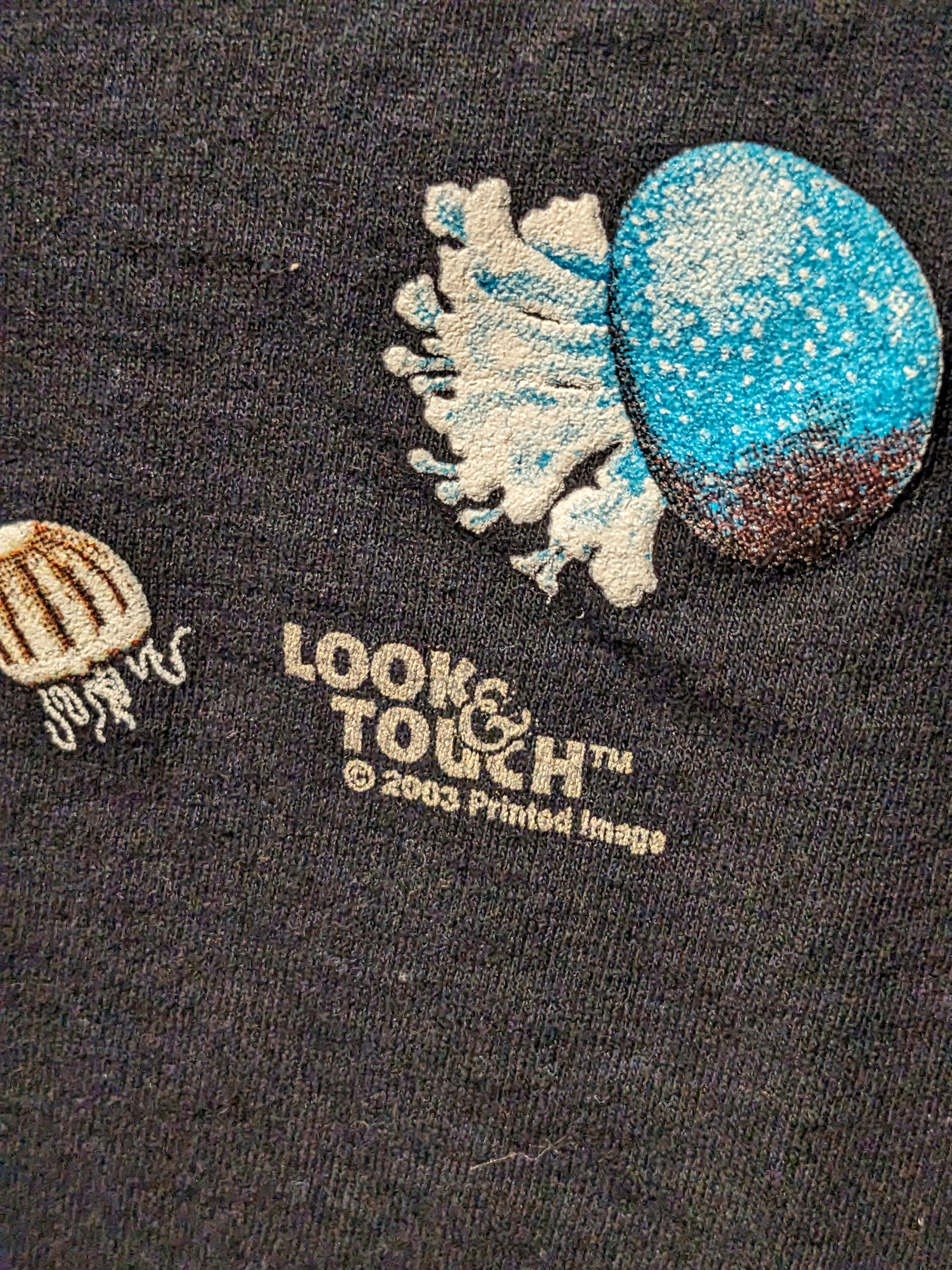 Arts & Science Vintage 2003 Jellyfish Look & Touch Animal Nature T-Shirt Size US XL / EU 56 / 4 - 4 Thumbnail