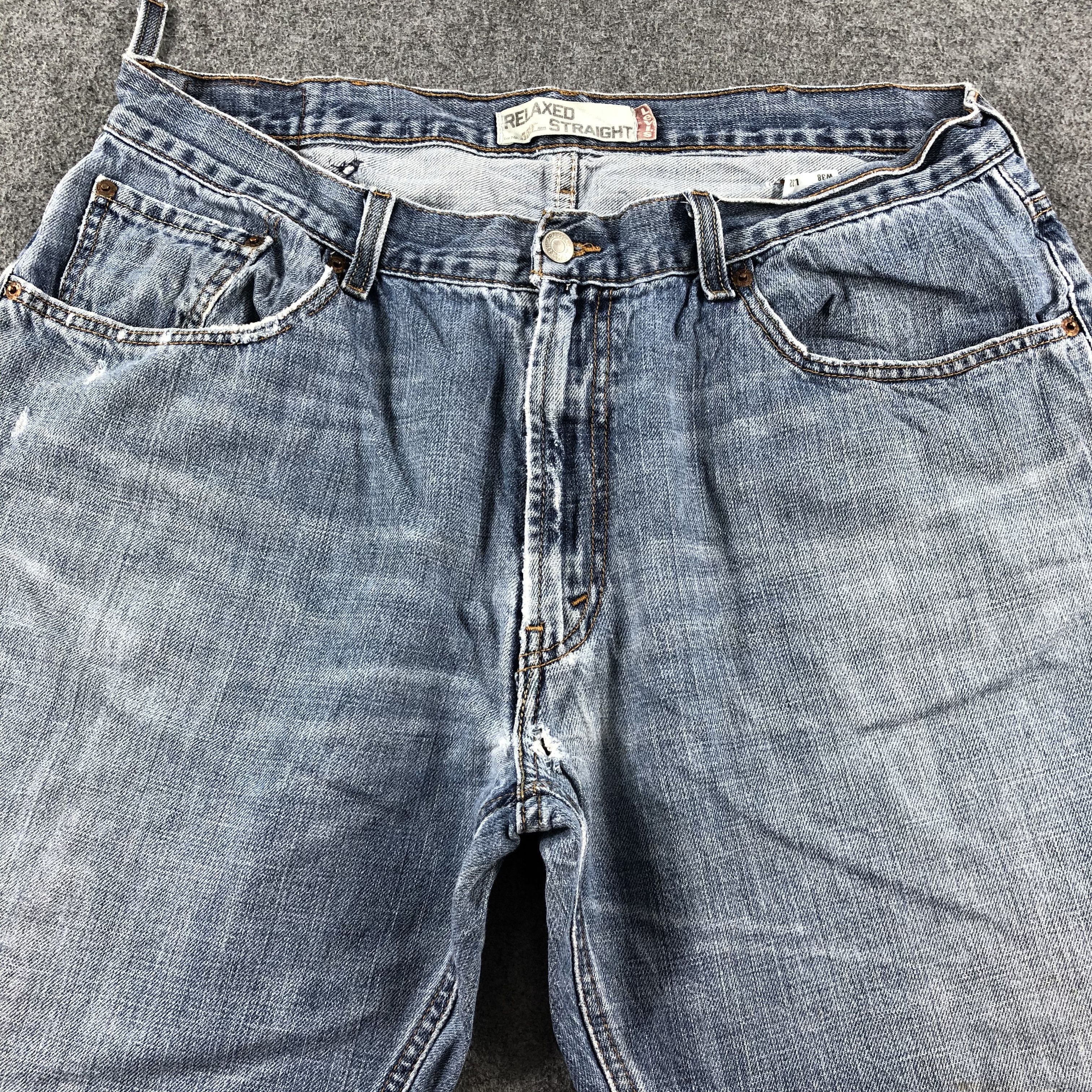 Levi's Vintage Blue Wash Levis 559 Jeans-J2459 Size US 37 - 3 Thumbnail