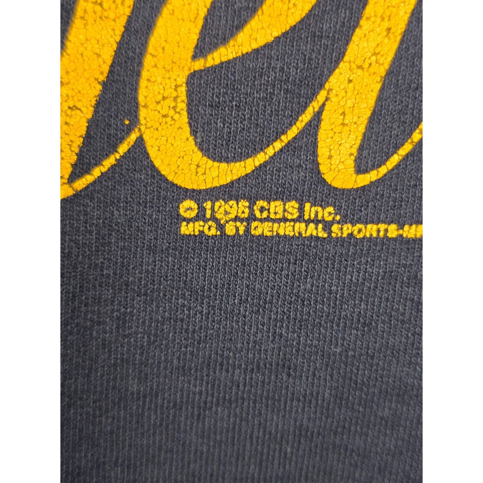 Gildan Vintage Touched By An Angel Sweatshirt CBS Blue Large 1990s Size US L / EU 52-54 / 3 - 3 Thumbnail