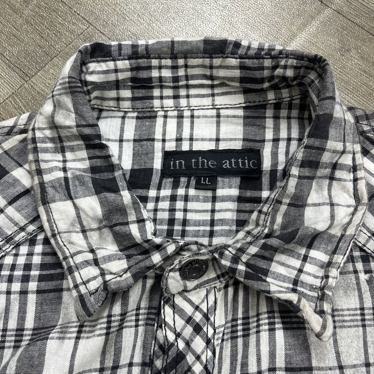 In The Attic 2000s In The Attic Plaid Grunge Gothic Punk Lgb Style Shirt Size US L / EU 52-54 / 3 - 4 Thumbnail