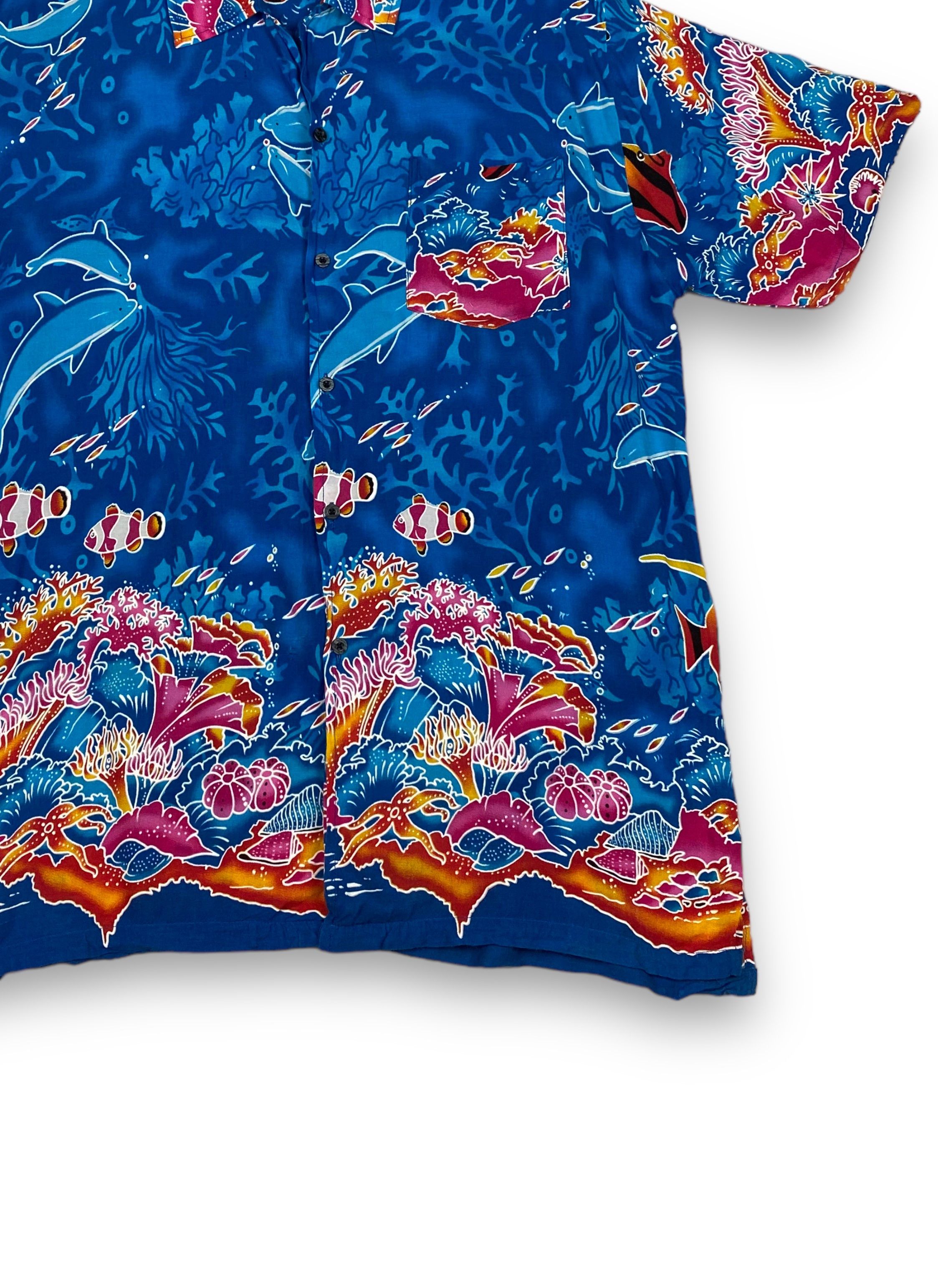 Vintage Vintage ISLAND Crazy Undersea Button Up Hawaii Shirt M749 Size US L / EU 52-54 / 3 - 2 Thumbnail