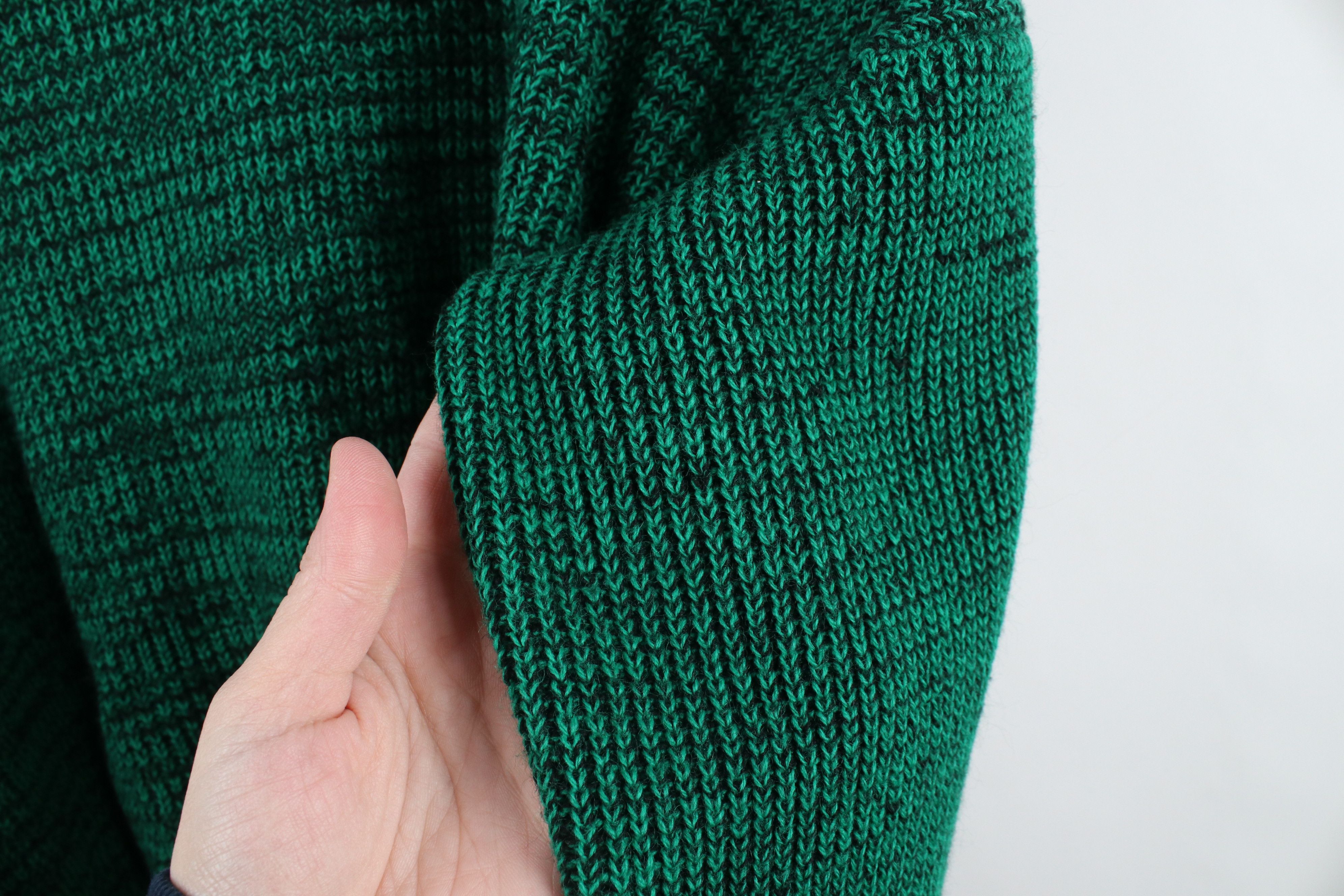 Vintage Vintage 90s Streetwear Fit Chunky Ribbed Knit Sweater Green Size XL / US 12-14 / IT 48-50 - 7 Thumbnail