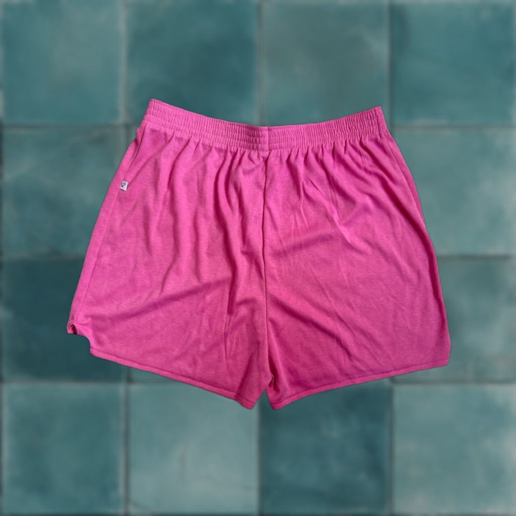 Wrangler VINTAGE Wrangler Shorts Womens L Deadstock NWT 80s Made in USA Pink USA Athletic Cotton/Polyester 2" Inseam Girls/Mens? Size 36" / US 14 / IT 50 - 1 Thumbnail