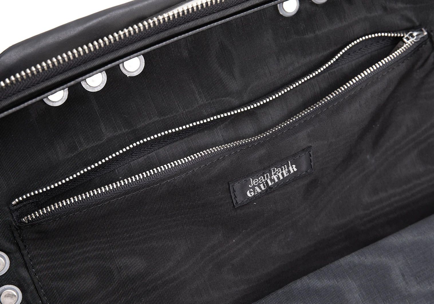 Jean Paul Gaultier Metal Frame 2WAY Bag in Black Size ONE SIZE - 14 Thumbnail