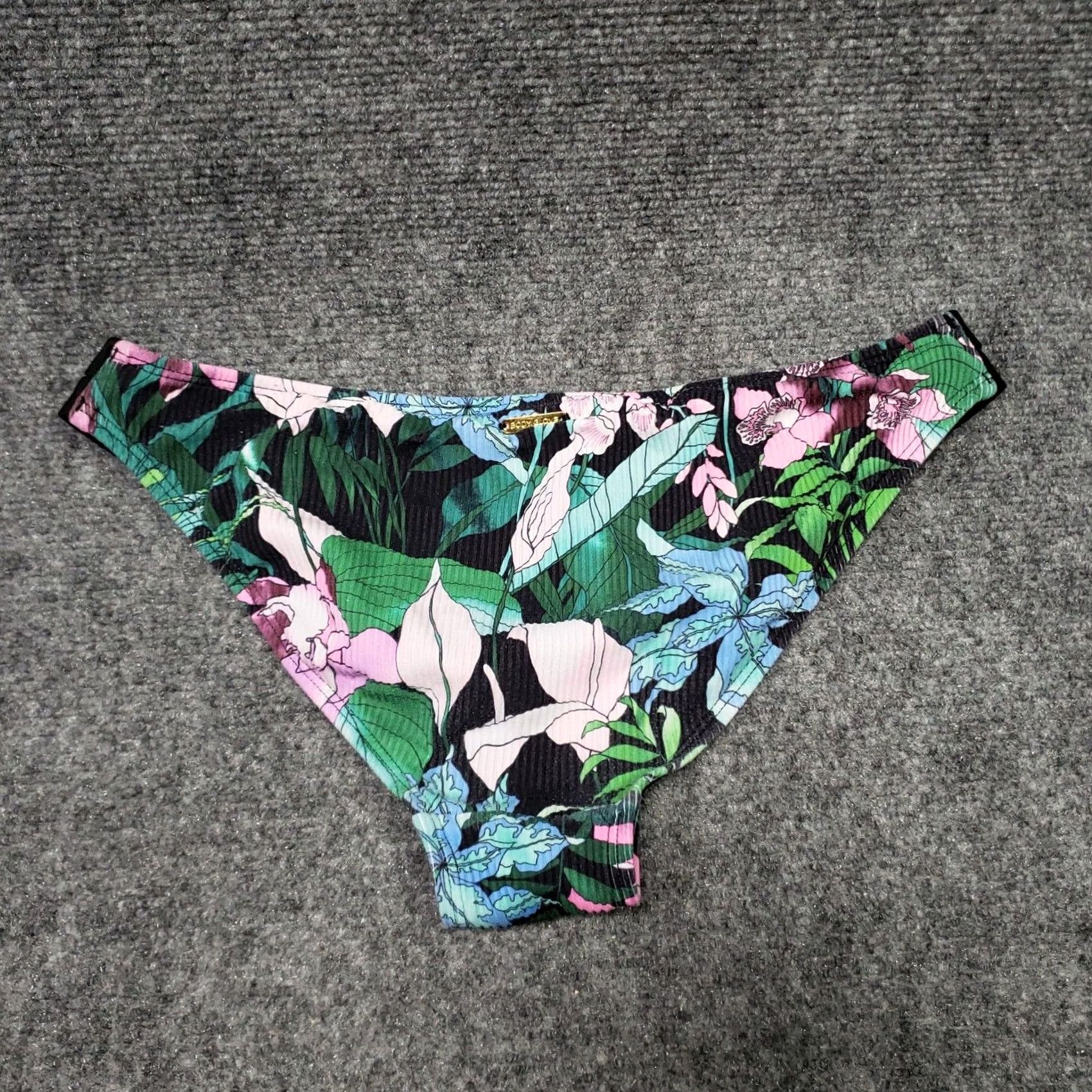 Body Glove Body Glove Bikini Womens XS Black Floral Tropical Swim Bottom Size 26" / US 2 / IT 38 - 3 Thumbnail