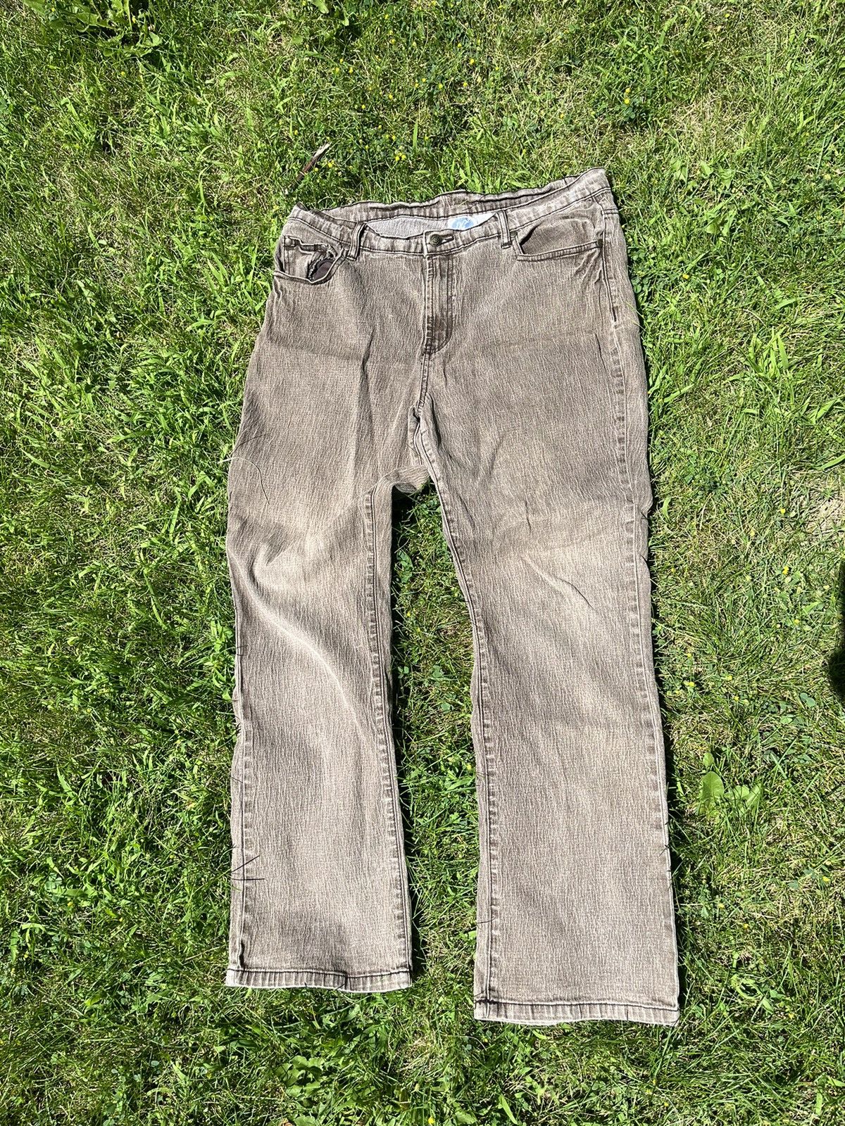 Jean × Vintage Sick Faded Brown Denim Size US 34 / EU 50 - 1 Thumbnail