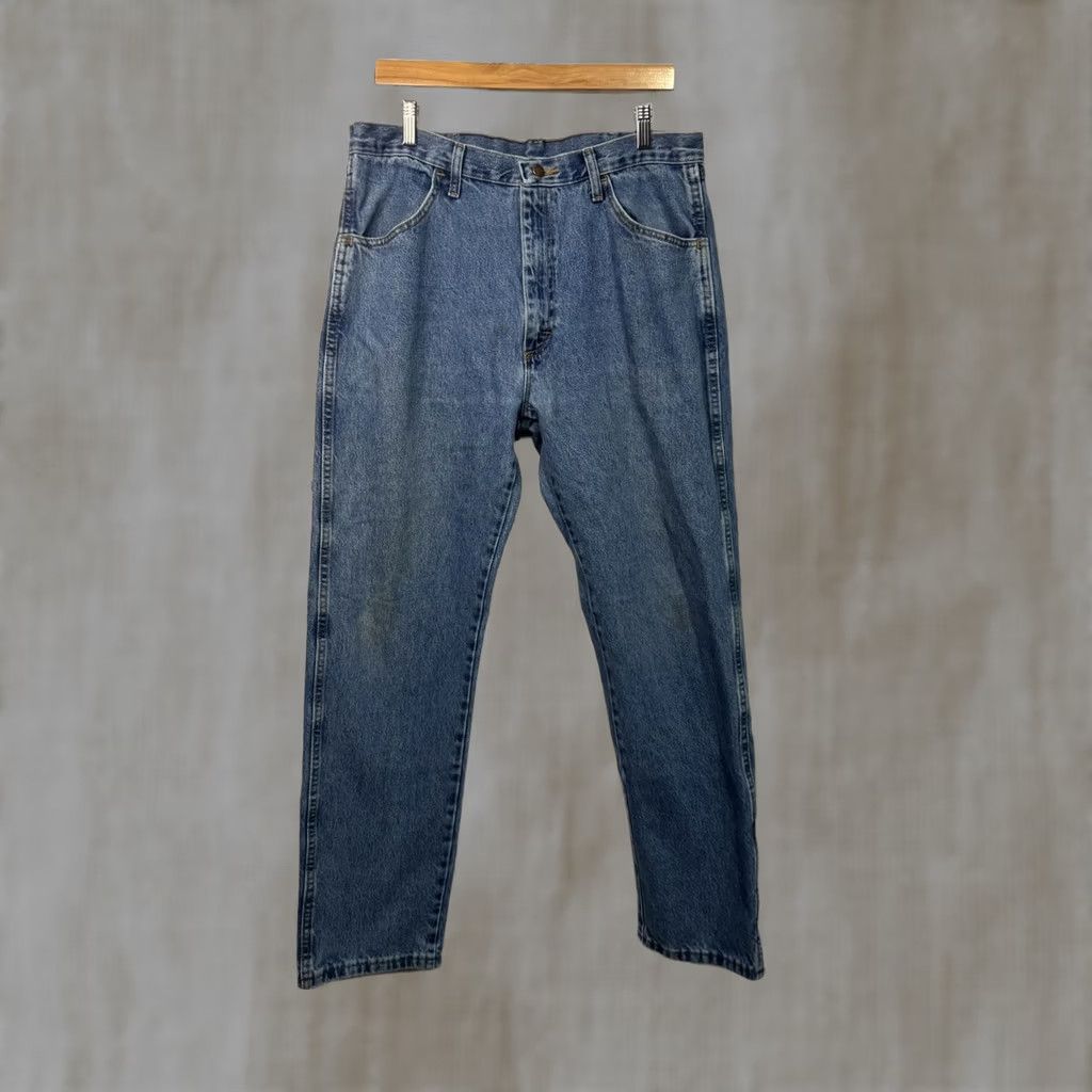 Denime Rustler Mens Blue Denim Jeans Size 36x34 - Casual Size US 36 / EU 52 - 1 Thumbnail