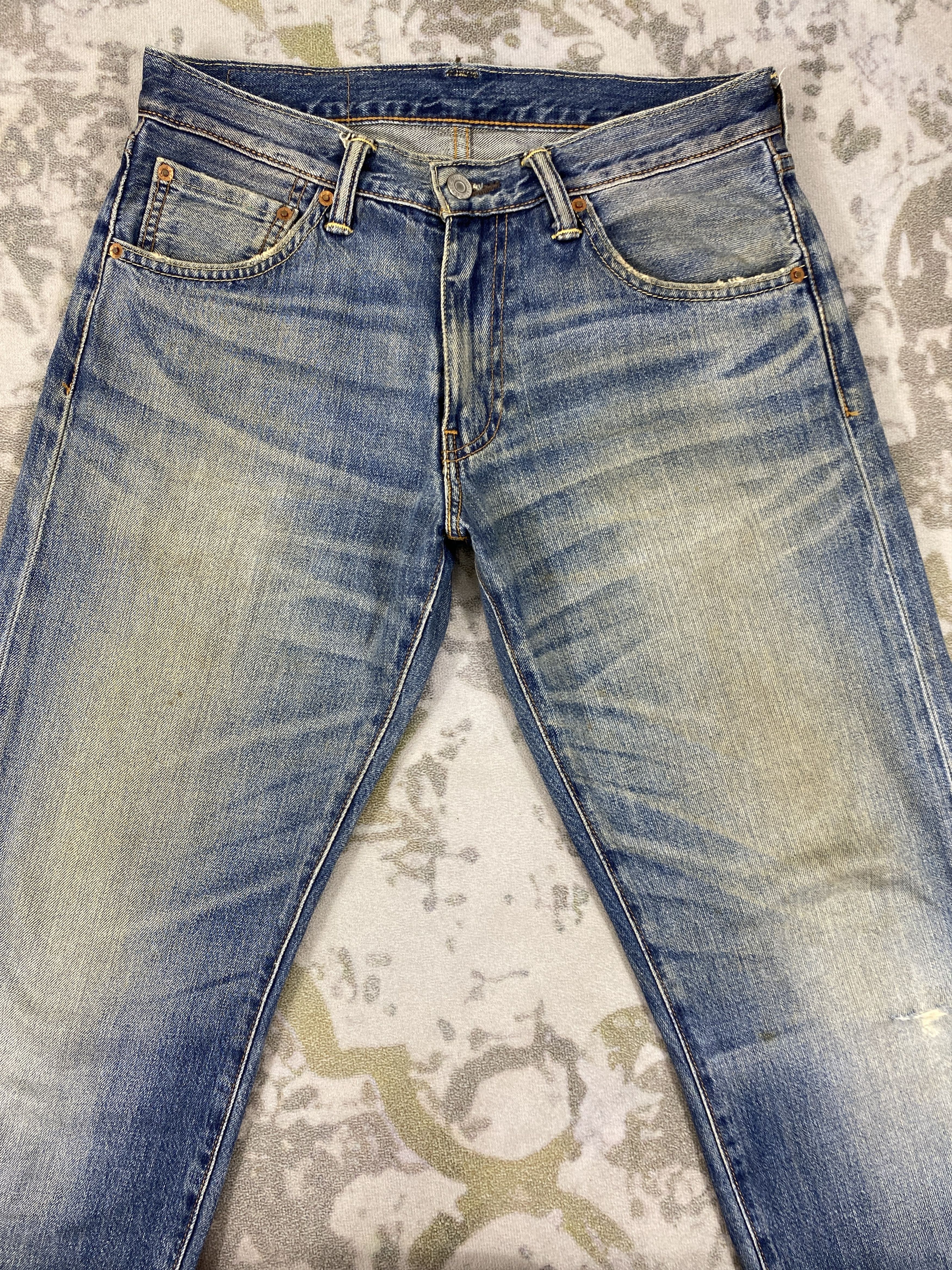 Levi's Dirty Used Blue Levi's 503 Jeans 31x29 Denim -SJ044 Size US 31 - 3 Thumbnail