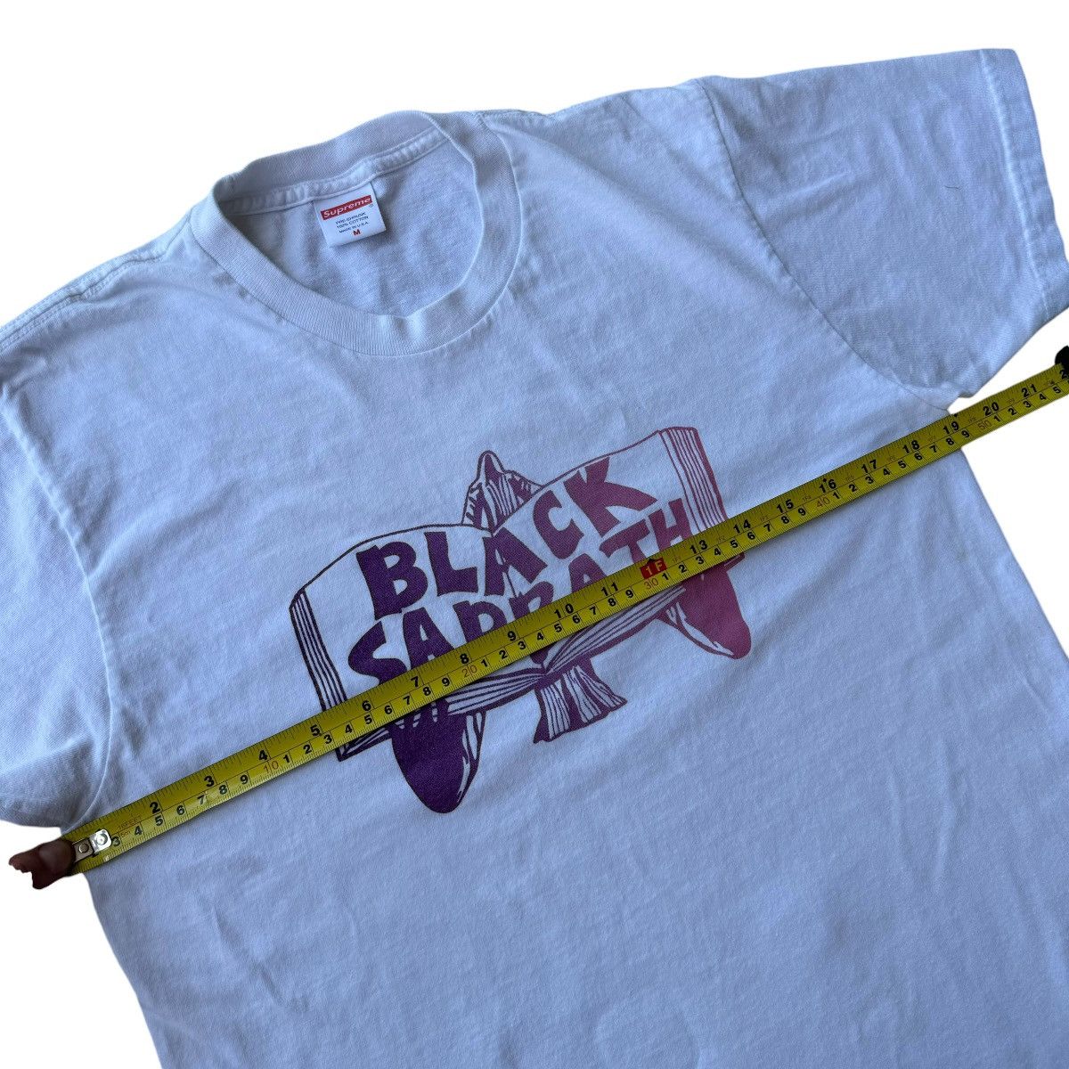 Black Sabbath × Supreme 2016 Supreme Black Sabbath Band Graphic Tome Hype Tee Shirt Size US M / EU 48-50 / 2 - 10 Thumbnail