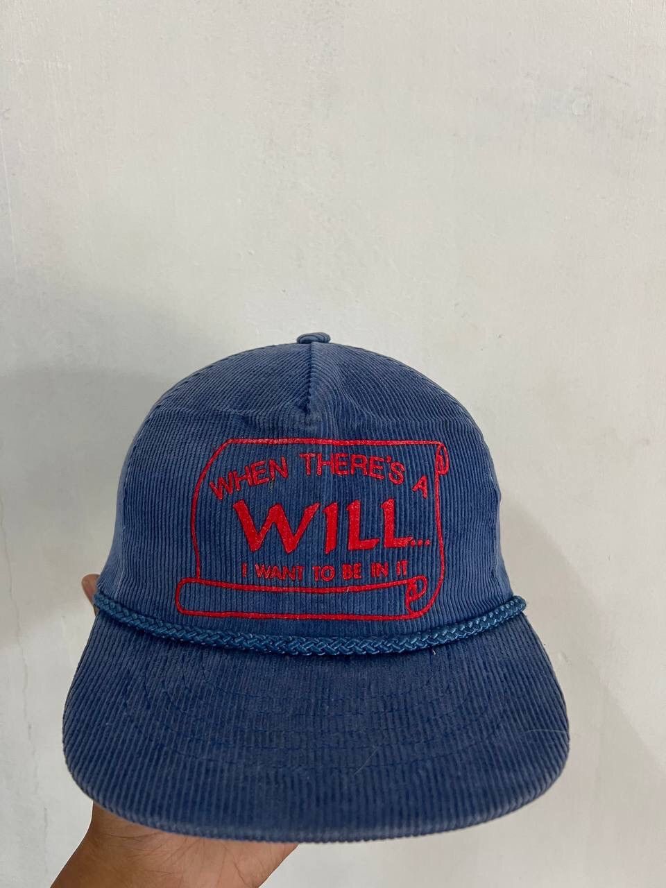 Vintage Vintage When There’s A will Corduroi Hat Size ONE SIZE - 7 Thumbnail