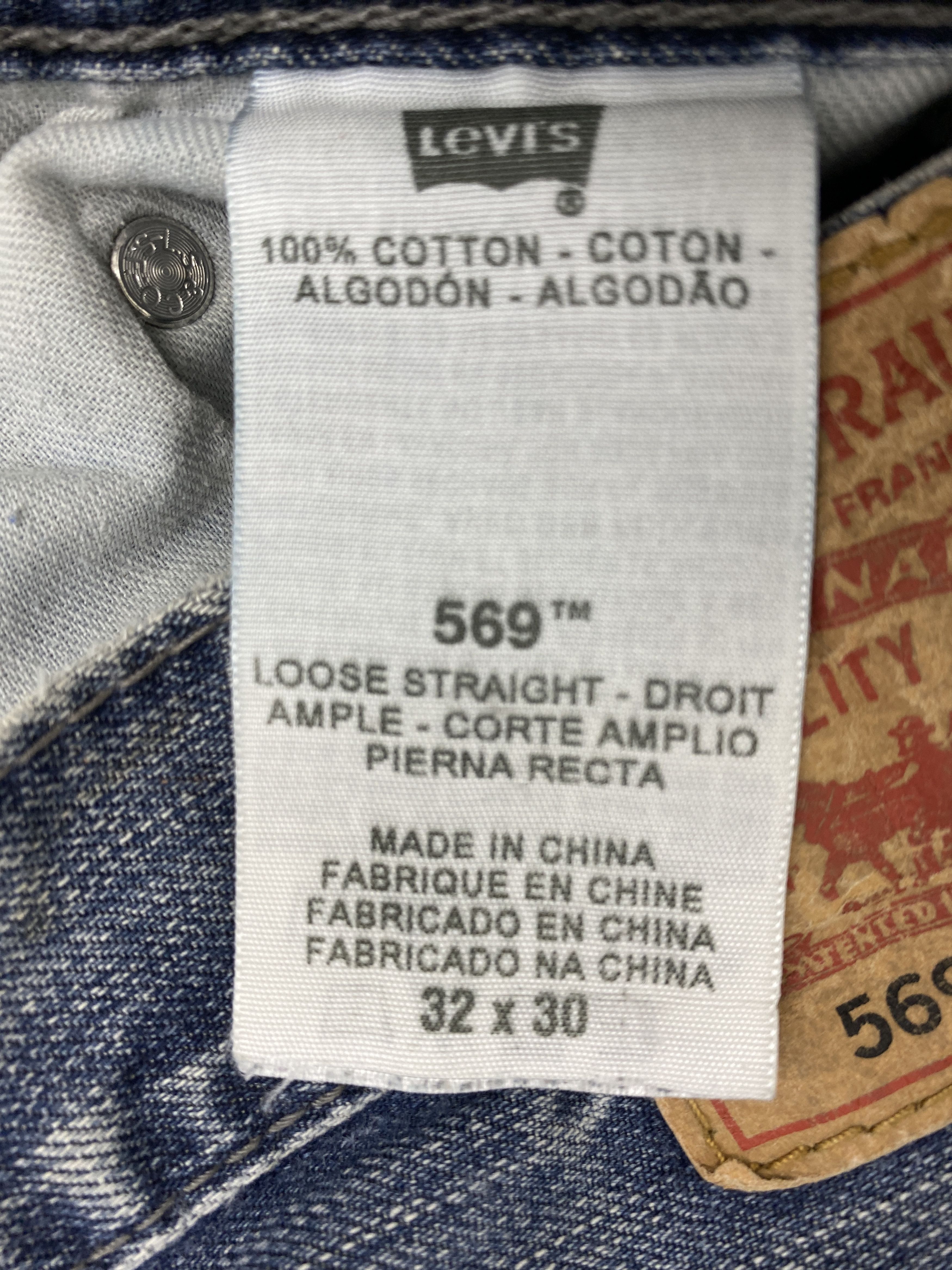 Levi's × Vintage Faded Blue Vintage Levis 569 Jeans Size US 32 / EU 48 - 6 Thumbnail