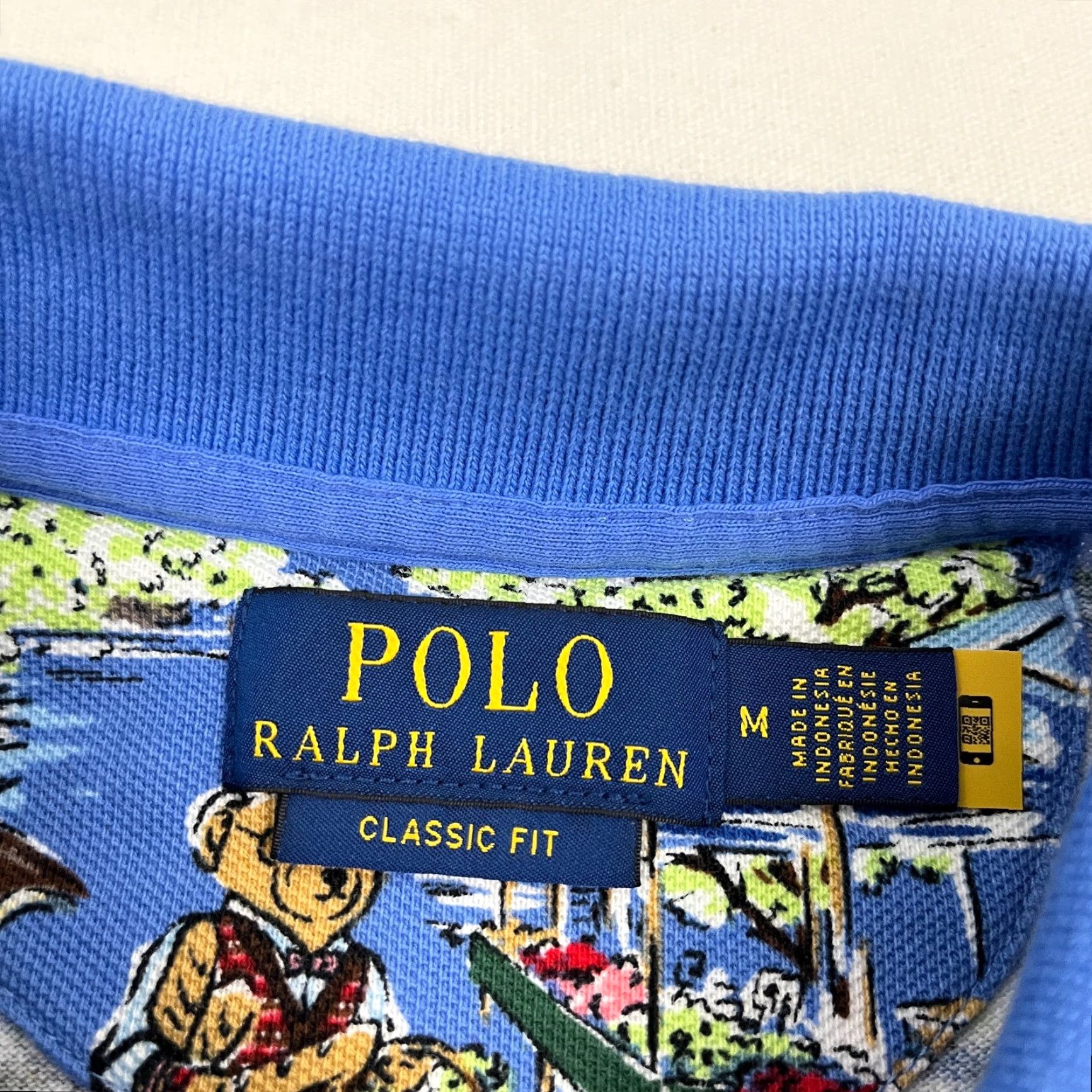 Polo Ralph Lauren Polo Ralph Lauren Polo Shirt Mens M Blue Paris Bear All Over AOP Preppy France Size US M / EU 48-50 / 2 - 4 Thumbnail