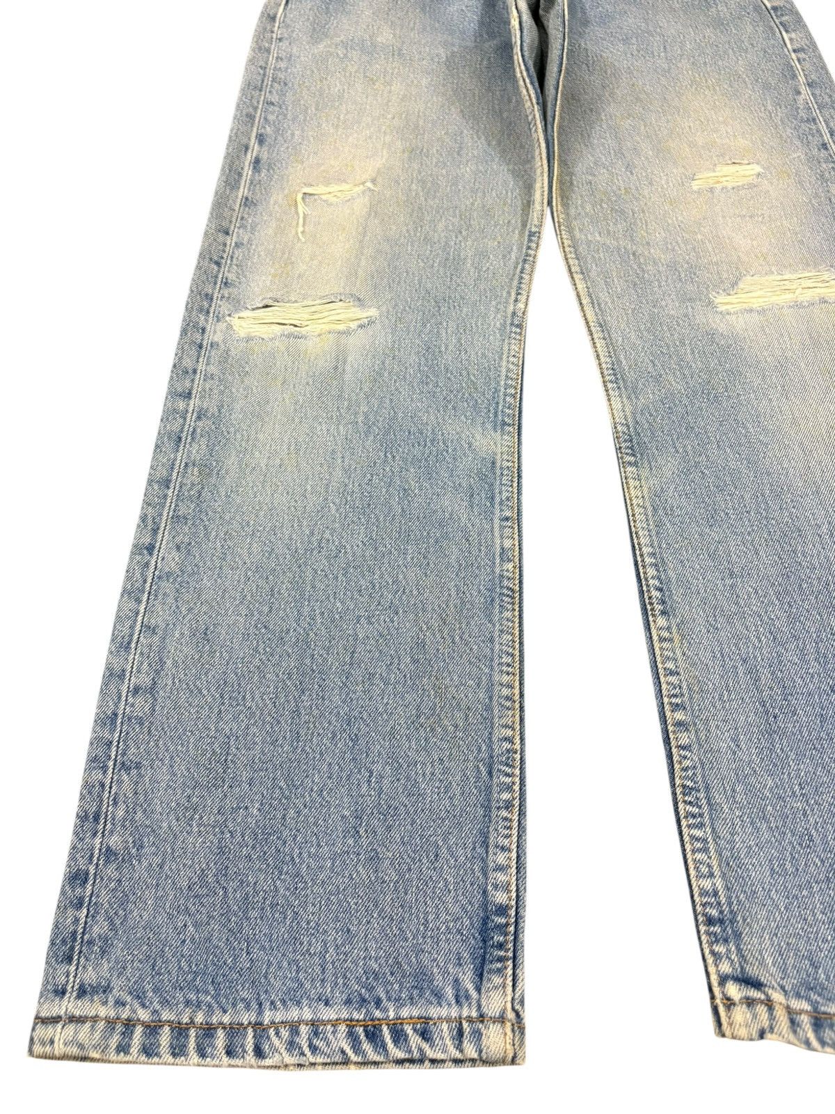 Levi's Vintage 90s Levis 501 Light Wash Distress Loose Baggy Jeans Size US 32 / EU 48 - 6 Thumbnail