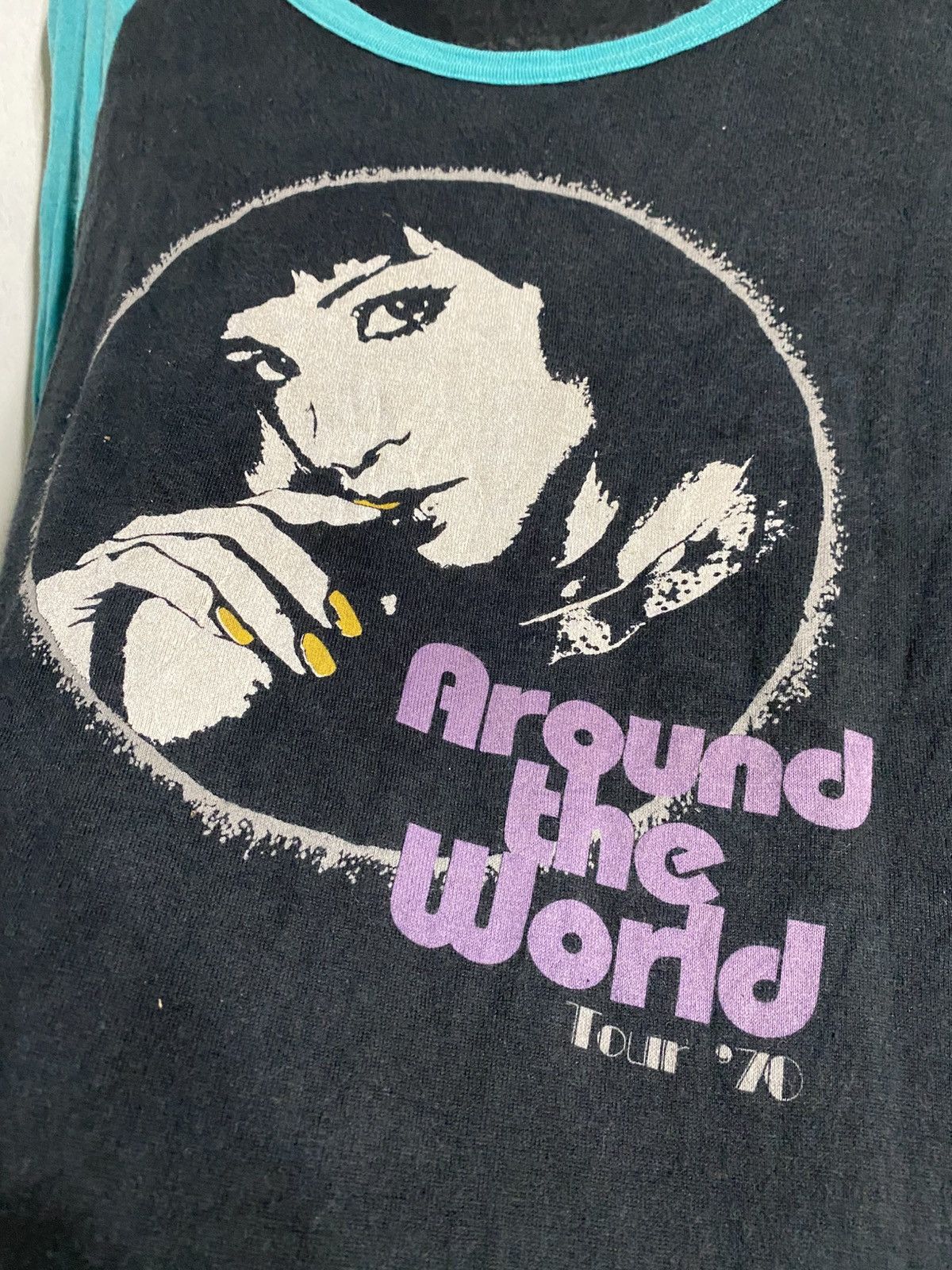 Hysteric Glamour × Japanese Brand × Vintage Vintage Sly Around The World 70's Raglan Tshirt Size S / US 4 / IT 40 - 5 Thumbnail