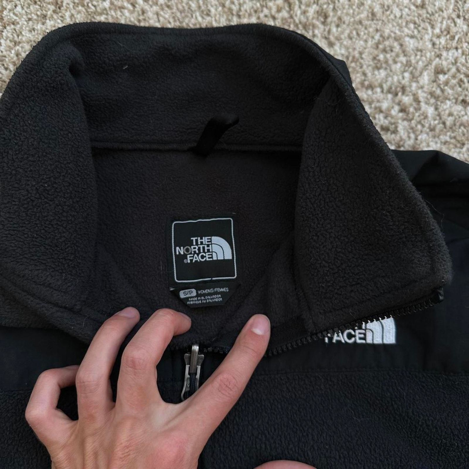 The North Face × Vintage black Basic The North Face TNF Zip Up Fleece Denali Jacket Size S / US 4 / IT 40 - 3 Thumbnail