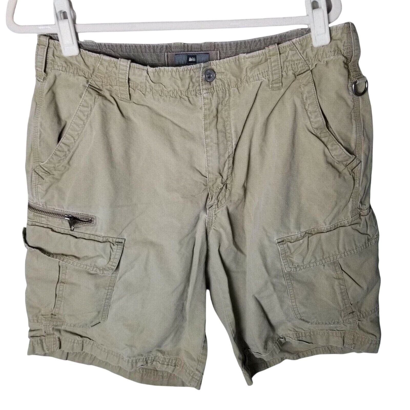 Rei REI Mens Cargo Hiking Shorts Sz 34 Gorpcore Granola Outdoor Size US 34 / EU 50 - 1 Thumbnail
