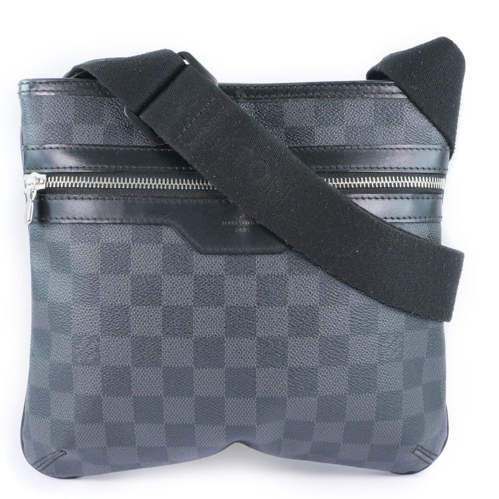 Louis Vuitton Louis Vuitton Louis Vuitton Thomas Damier Graphite Shoulder Bag Canvas Shoulder Bag N58028 DUTY FREE for USA Size ONE SIZE - 1 Thumbnail
