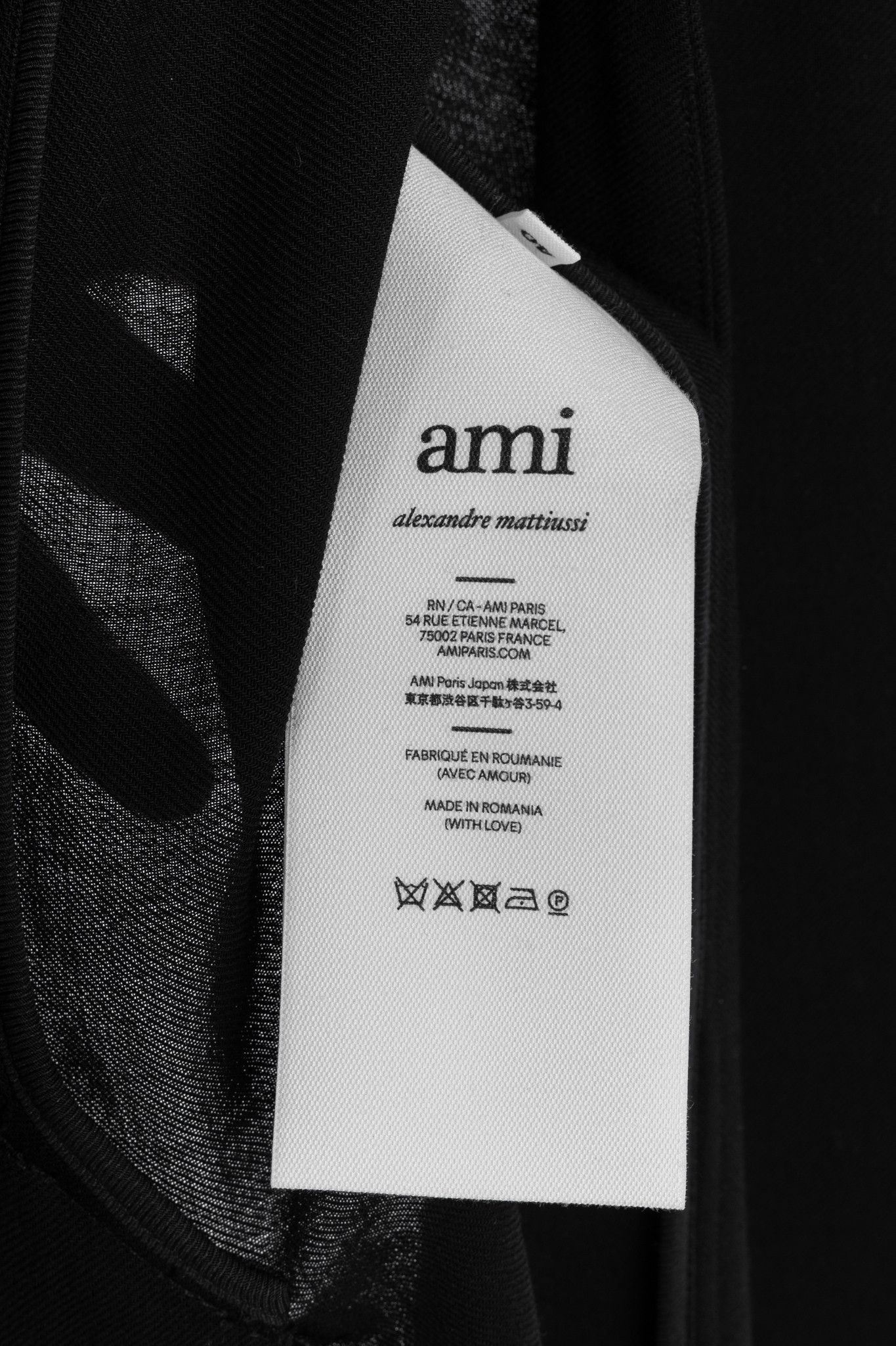 AMI AMI Black Wool Gabardine Double-Breasted Coat Size L / US 10 / IT 46 - 9 Thumbnail