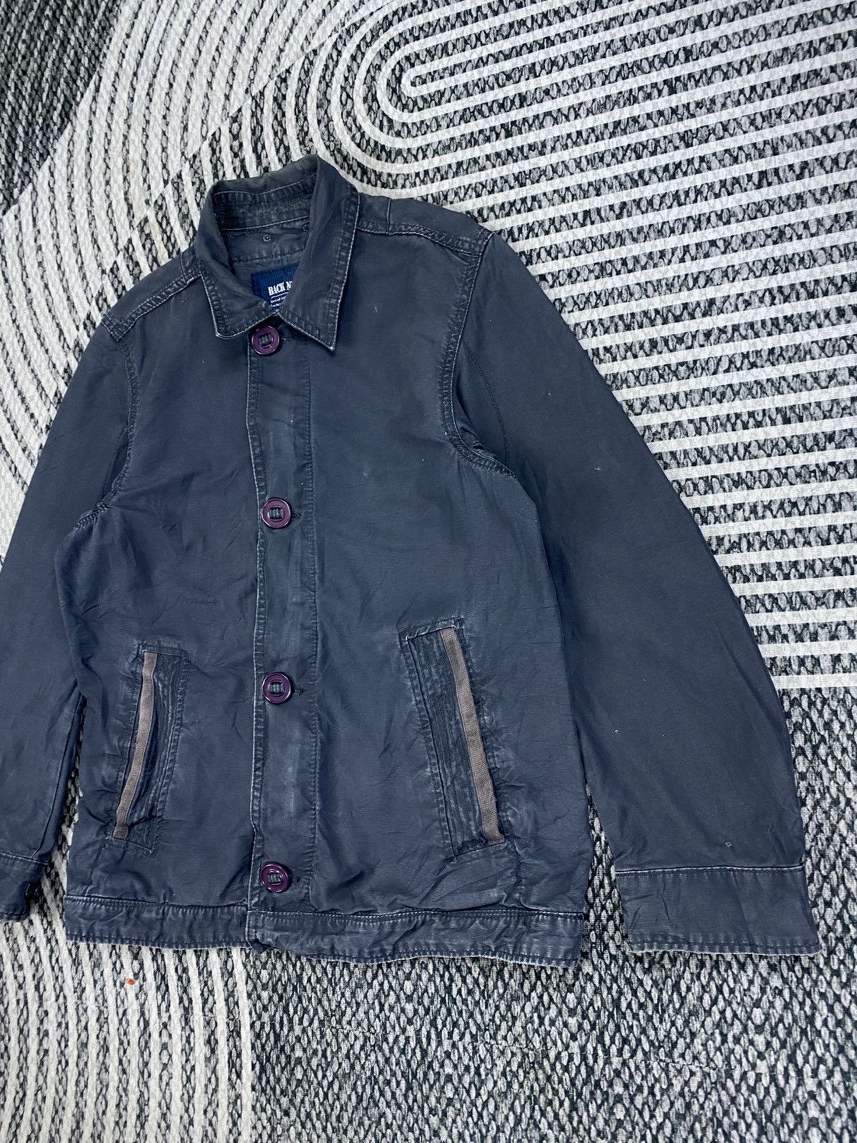 Hysteric Glamour Vintage Back Number Casual Button Zip-Up Jacket Size US M / EU 48-50 / 2 - 4 Thumbnail