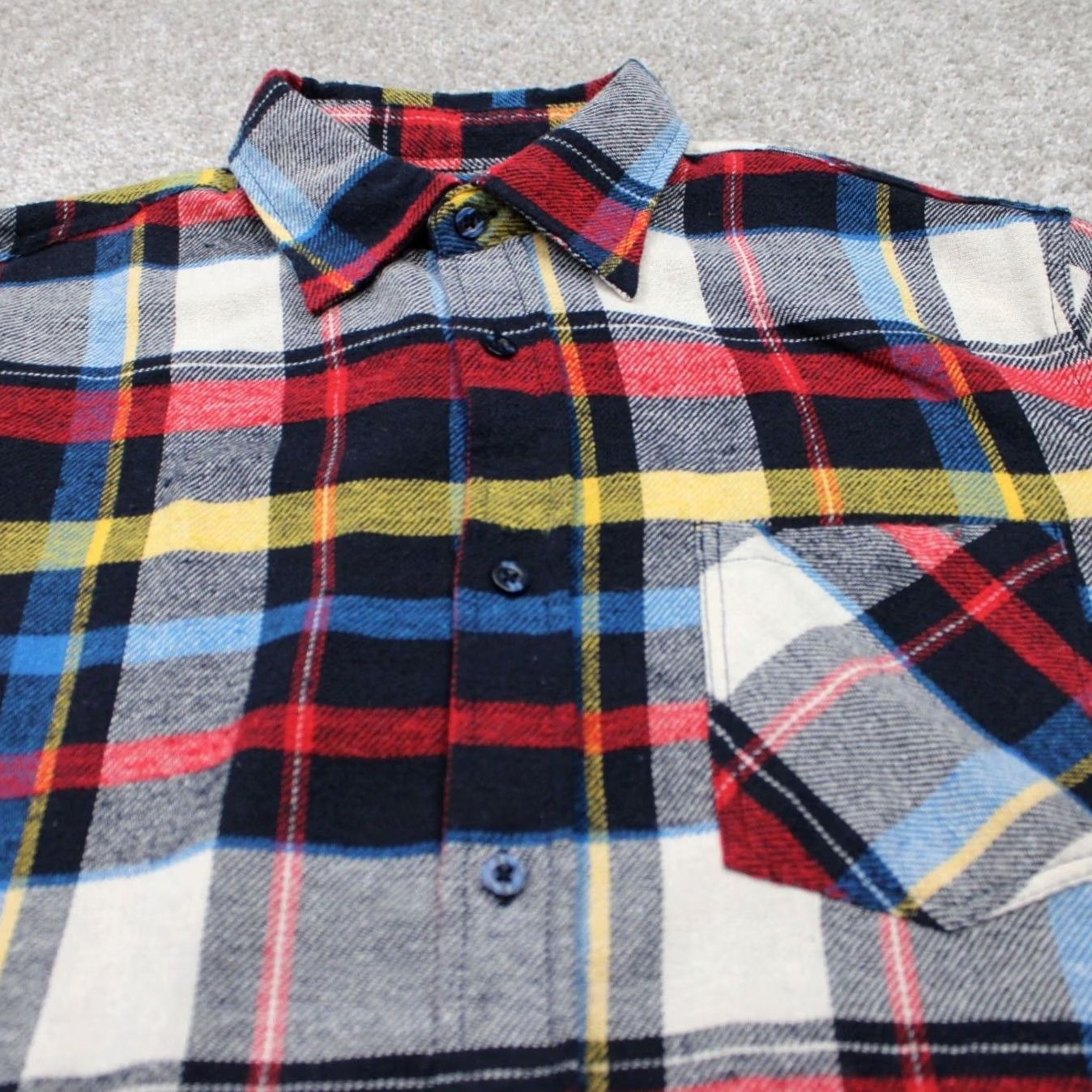 Vintage TAILOR VINTAGE Button-Up Shirt Mens XL Red Plaid Cotton Long Sleeve Button-Front Size US XL / EU 56 / 4 - 5 Thumbnail