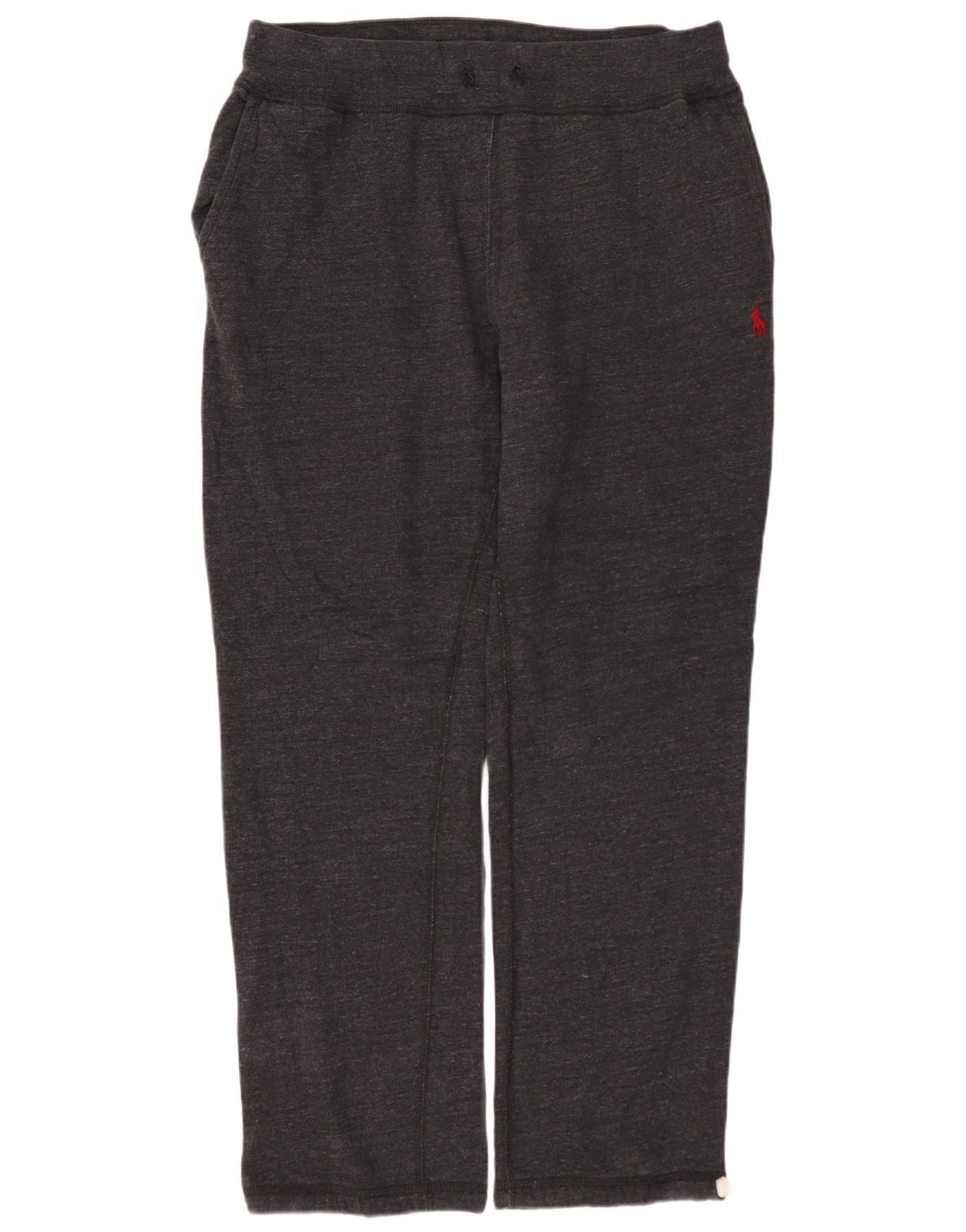 Polo Ralph Lauren Mens Tracksuit Trousers Medium Grey Flecked Cotton Size US 32 / EU 48 - 1 Thumbnail