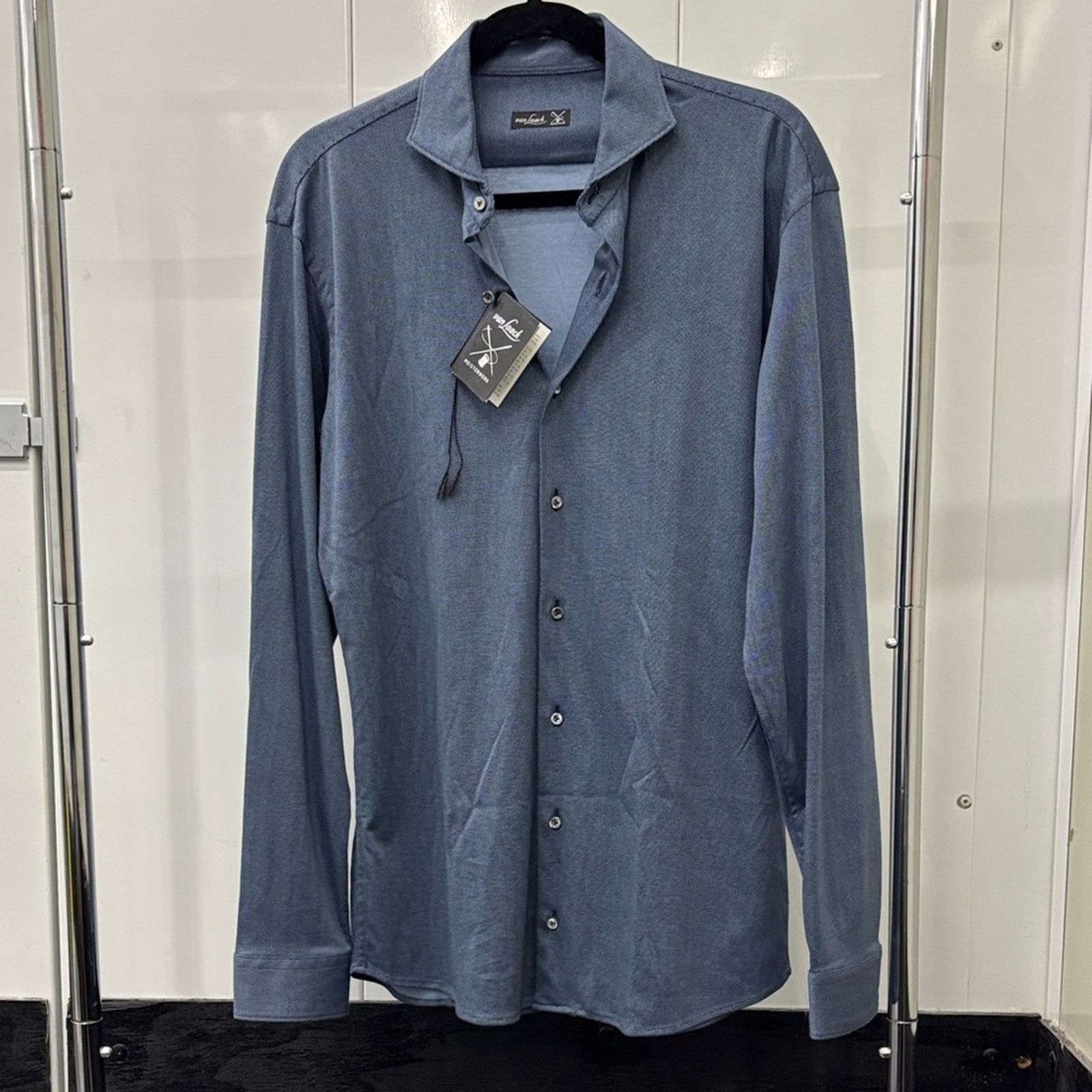 Other NWT Van Laack Blue Casual Button Down Shirt size M Size US M / EU 48-50 / 2 - 4 Thumbnail
