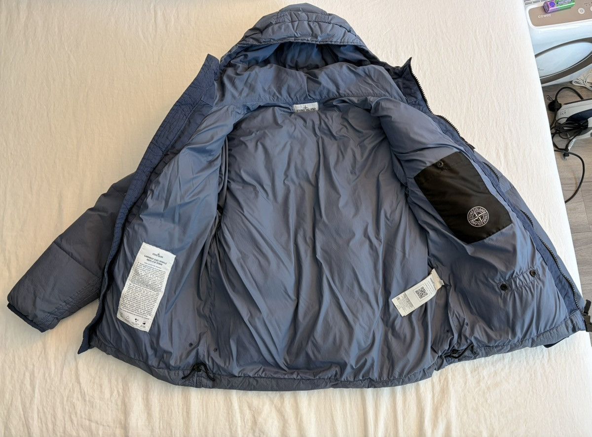 Stone Island Stone Island Blue Crinkle Reps Down Jacket Size US S / EU 44-46 / 1 - 4 Thumbnail