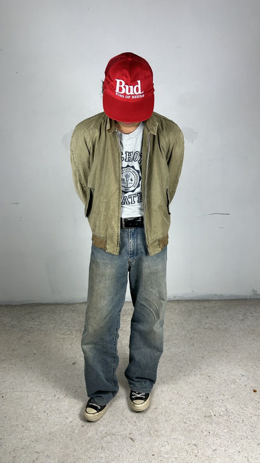 1980s Distressed English Work Jacket Baradak by Spatz