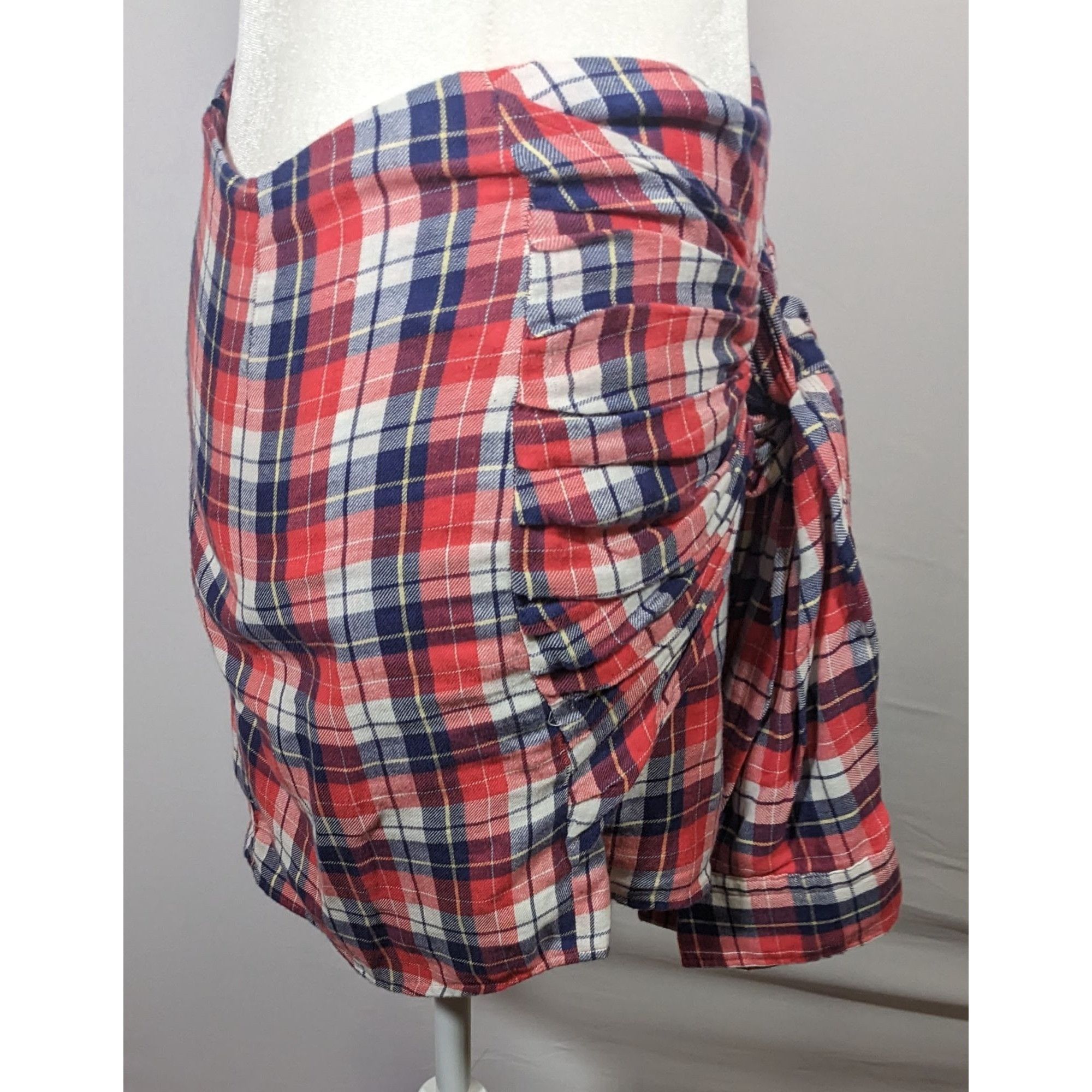 Gant Rugger Gant Rugger Grunge 90s Style Plaid Faux Flannel Shirt Tie Sk Size 30" / US 8 / IT 44 - 6 Thumbnail