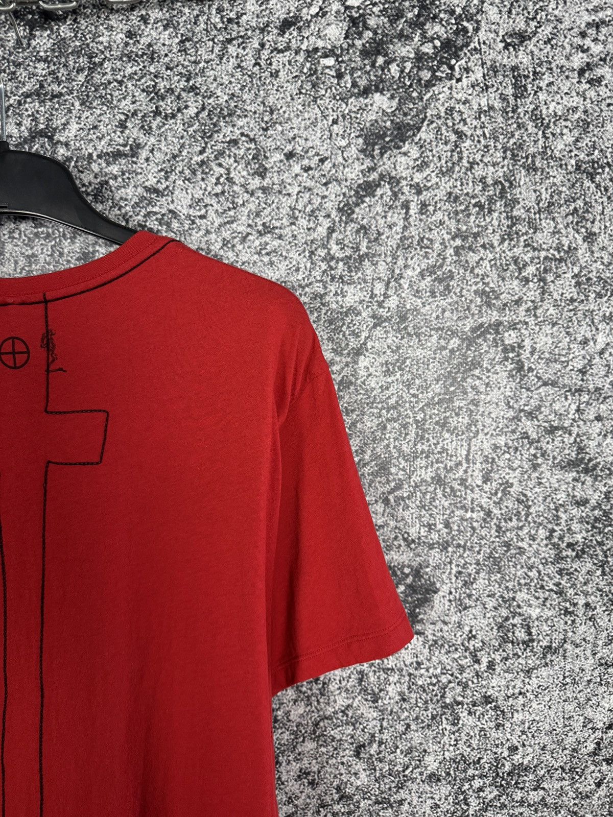 Japanese Brand Religion Red T-Shirt Playing Skeleton Graphic Tee Size L-XL Size US L / EU 52-54 / 3 - 11 Thumbnail