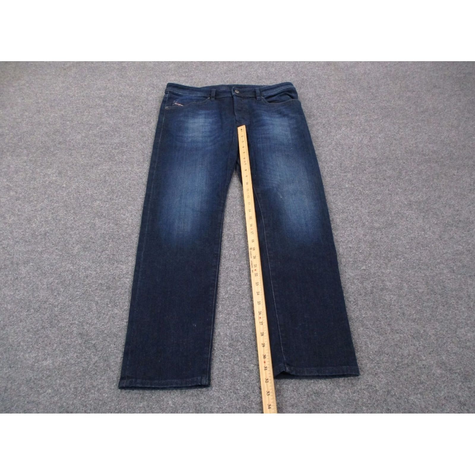 Diesel Diesel Jeans Men 36 X 32 Denim Workwear Medium Blue Regular Tapered Pockets Jeans Mens Size US 36 / EU 52 - 3 Thumbnail