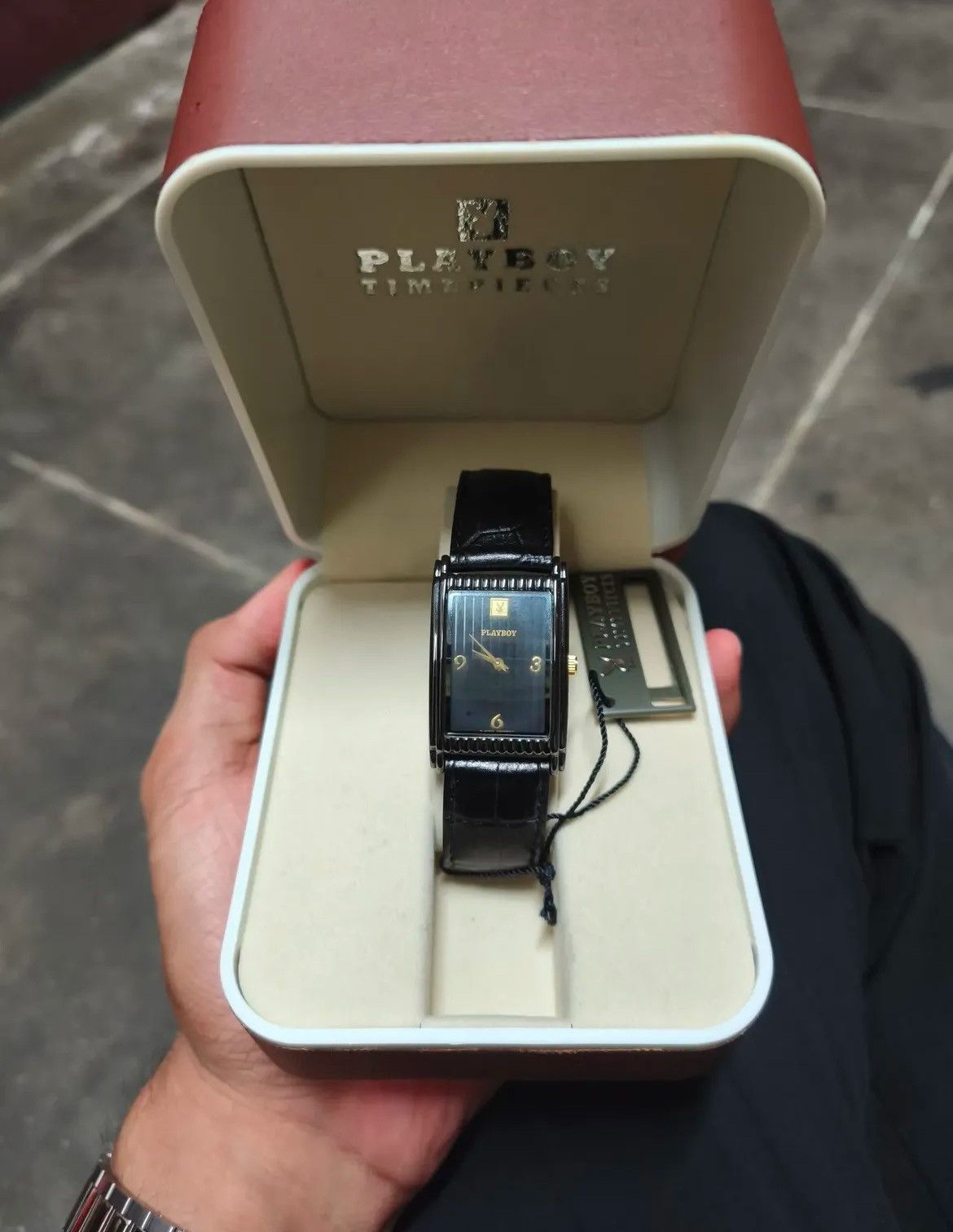 Playboy Authentic Playboy Timeforce AG Tank Quartz Watch Size ONE SIZE - 2 Thumbnail