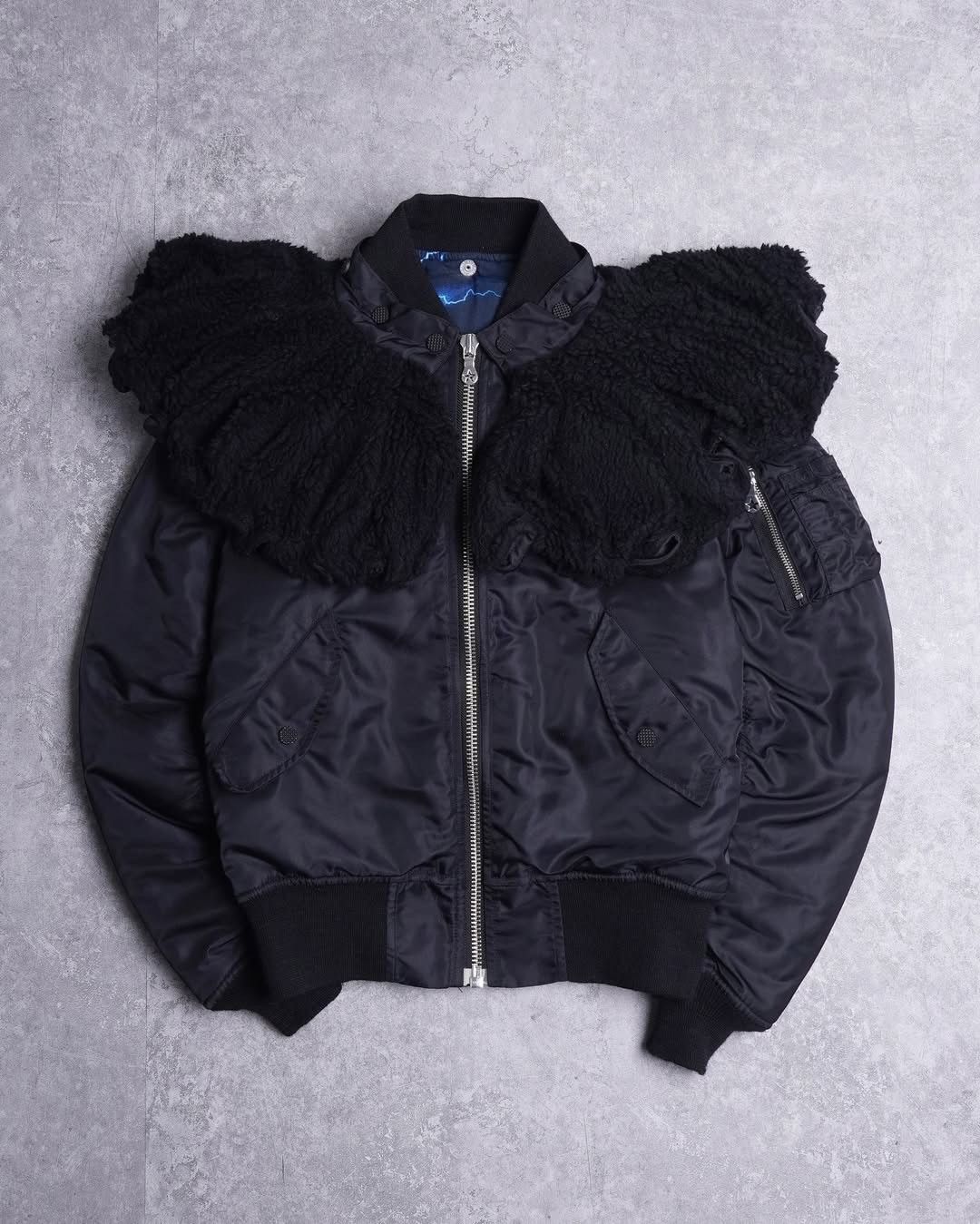 PHENOMENON FW11 3D “Cross” MA-1 Reversible Fur Bomber Jacket Size US M / EU 48-50 / 2 - 2 Thumbnail