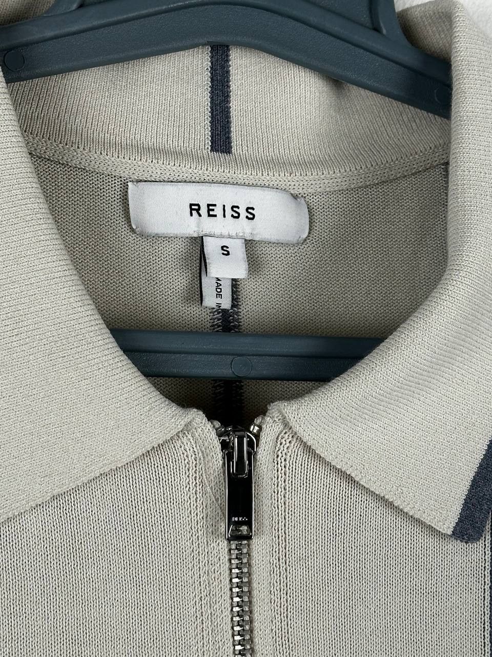 Reiss Reiss Knitted Stripped Zip Polo Summer Size S Size US S / EU 44-46 / 1 - 9 Thumbnail