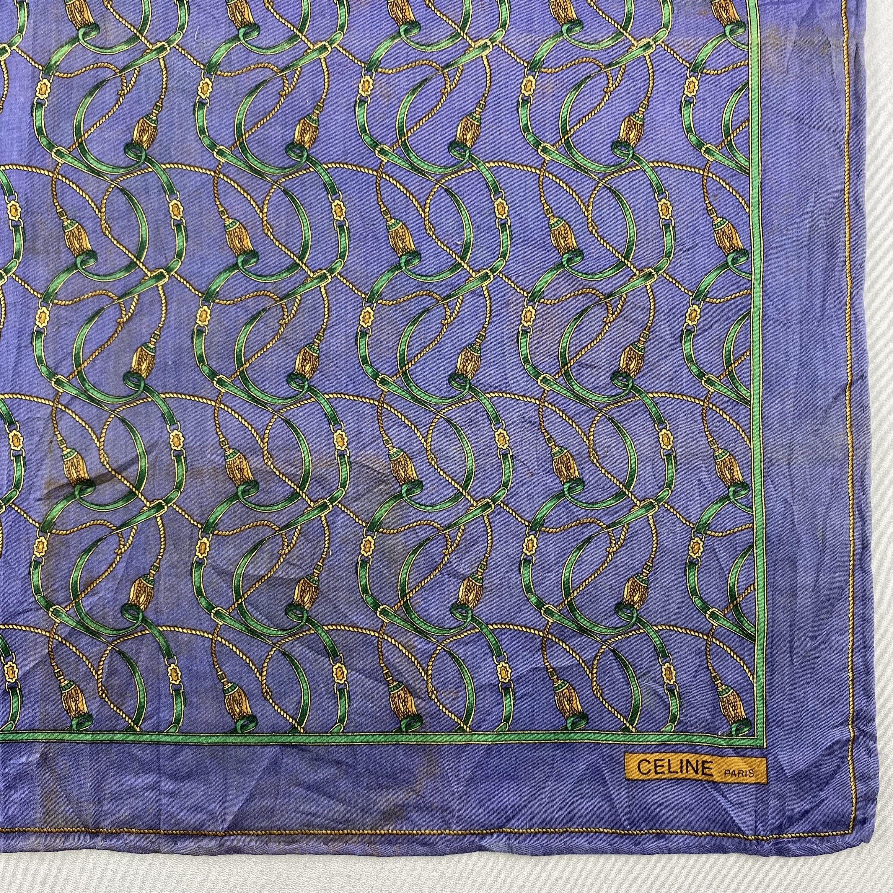 Celine × Vintage Celine Bandana/ Handkerchief / Neckerchief Size ONE SIZE - 3 Thumbnail
