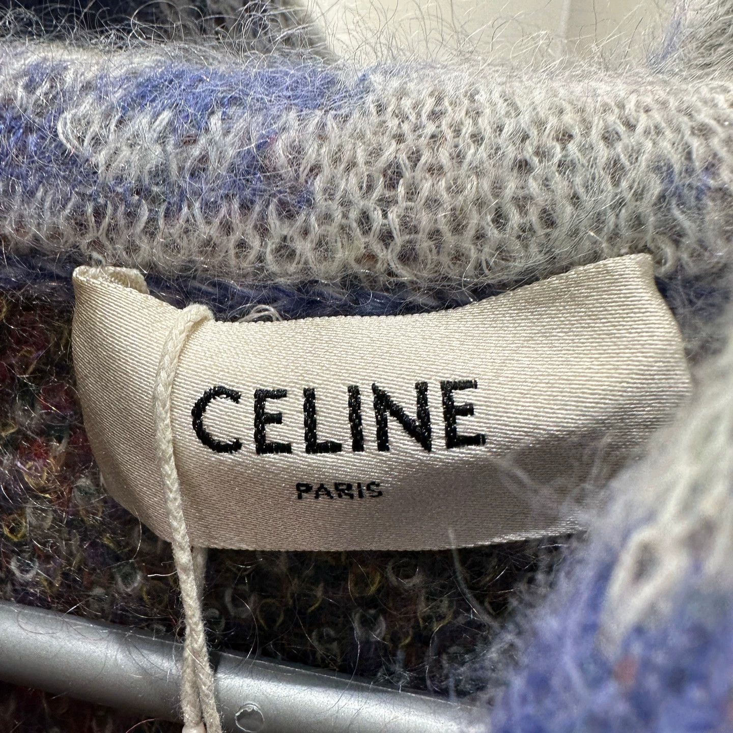 Celine Celine jan811 rainbow lightning mohair hoodie m Size M / US 6-8 / IT 42-44 - 3 Thumbnail