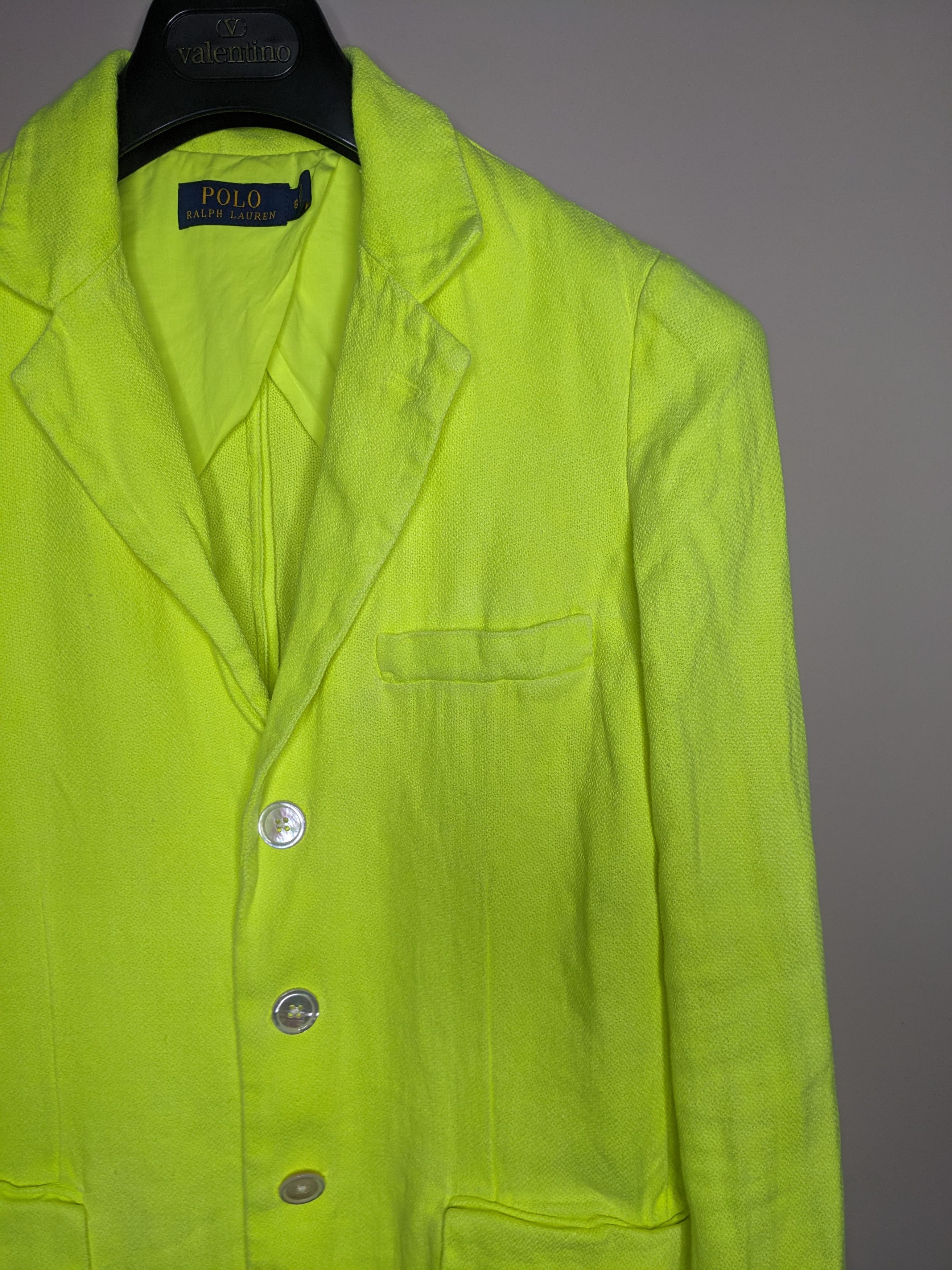 Polo Ralph Lauren Polo Ralph Lauren Linen Blazer Jacket Size 8 Chartreuse Size M / US 6-8 / IT 42-44 - 3 Thumbnail