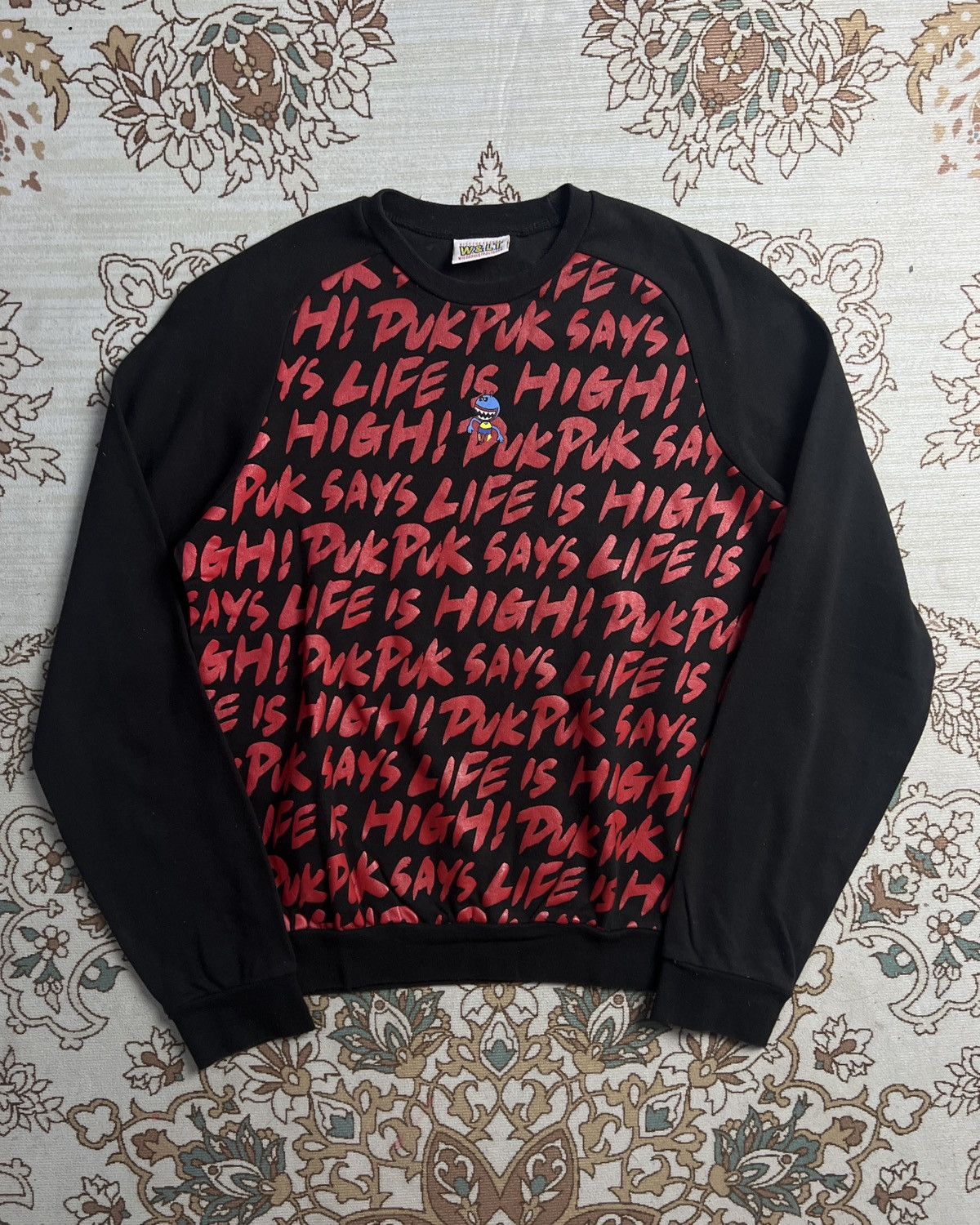W&LT W&LT 90s “Puk Puk Says Life is High” Sweater Size XS / US 0-2 / IT 36-38 - 1 Thumbnail